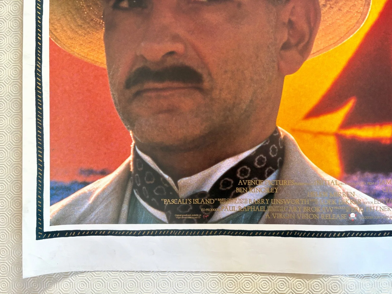 Pascali's Island Original 1988 Quad Poster Ben Kingsley Helen Mirren, изображение 2