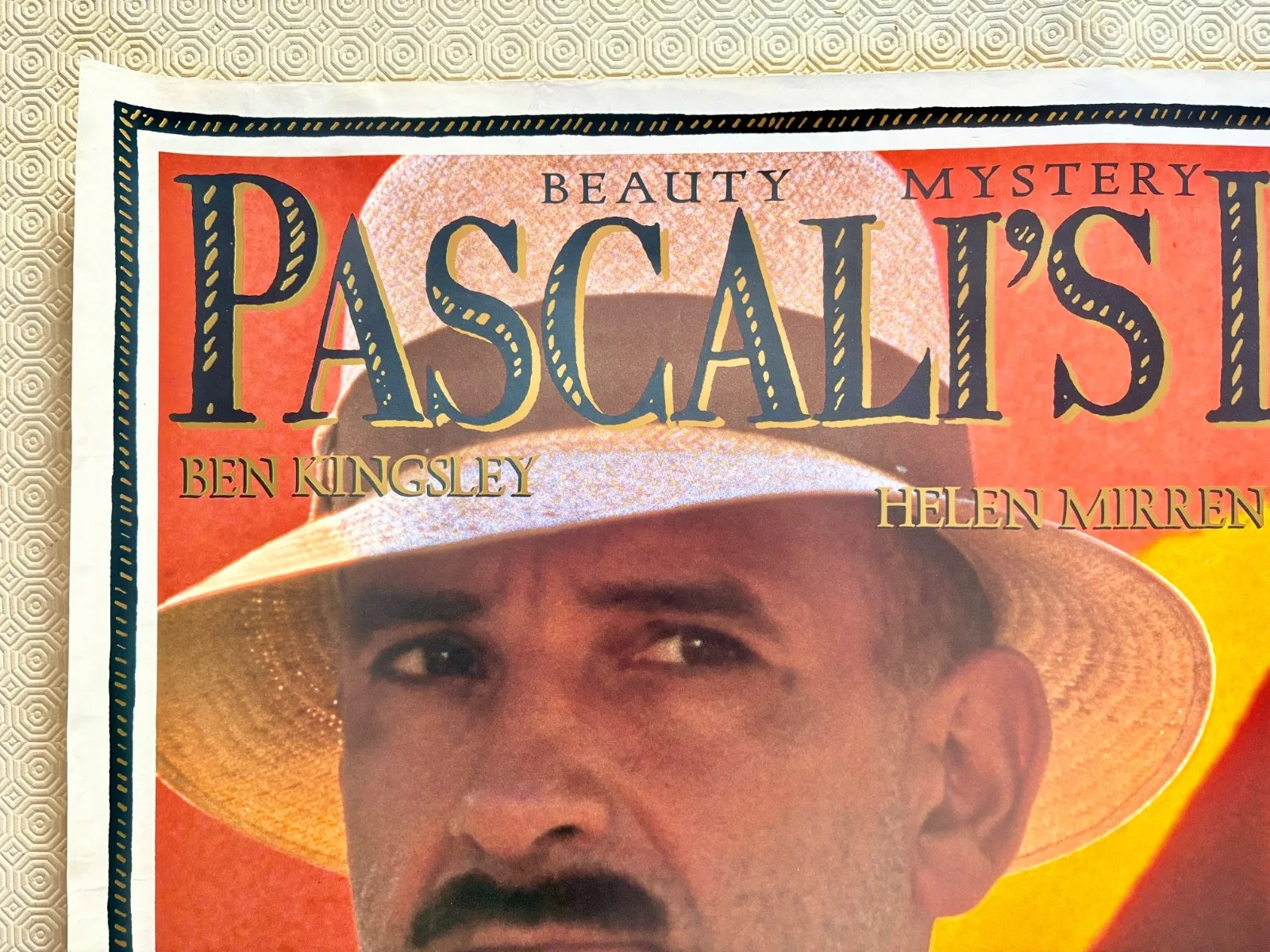Pascali's Island Original 1988 Quad Poster Ben Kingsley Helen Mirren, изображение 5
