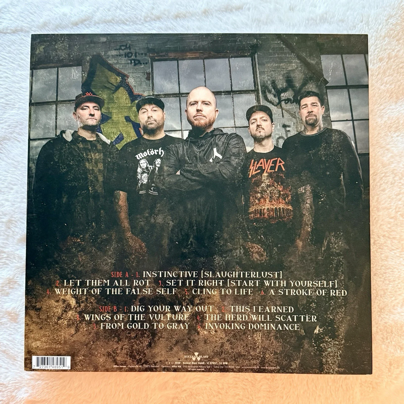 Hatebreed - Weight of the False Self Vinyl Record 12" LP Signed Rare Jamey Jasta, изображение 2
