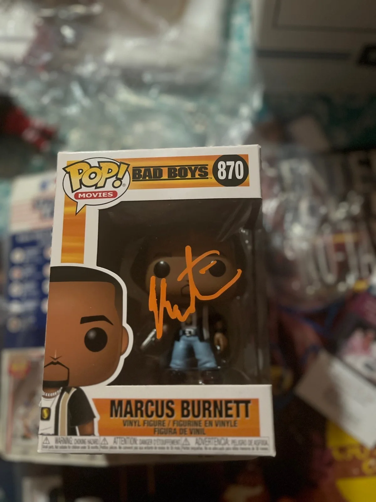 Martin Lawrence — Martin Lawrence Signed Marcus Burnett Funko Pop #870 jsa Autograph Bad Boys, изображение 3