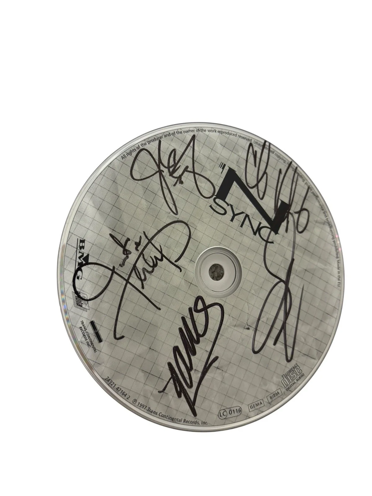 *NSYNC SIGNED AUTOGRAPH SELF TITLED FRAMED & MATTED CD JUSTIN TIMBERLAKE +4 RARE, image 4