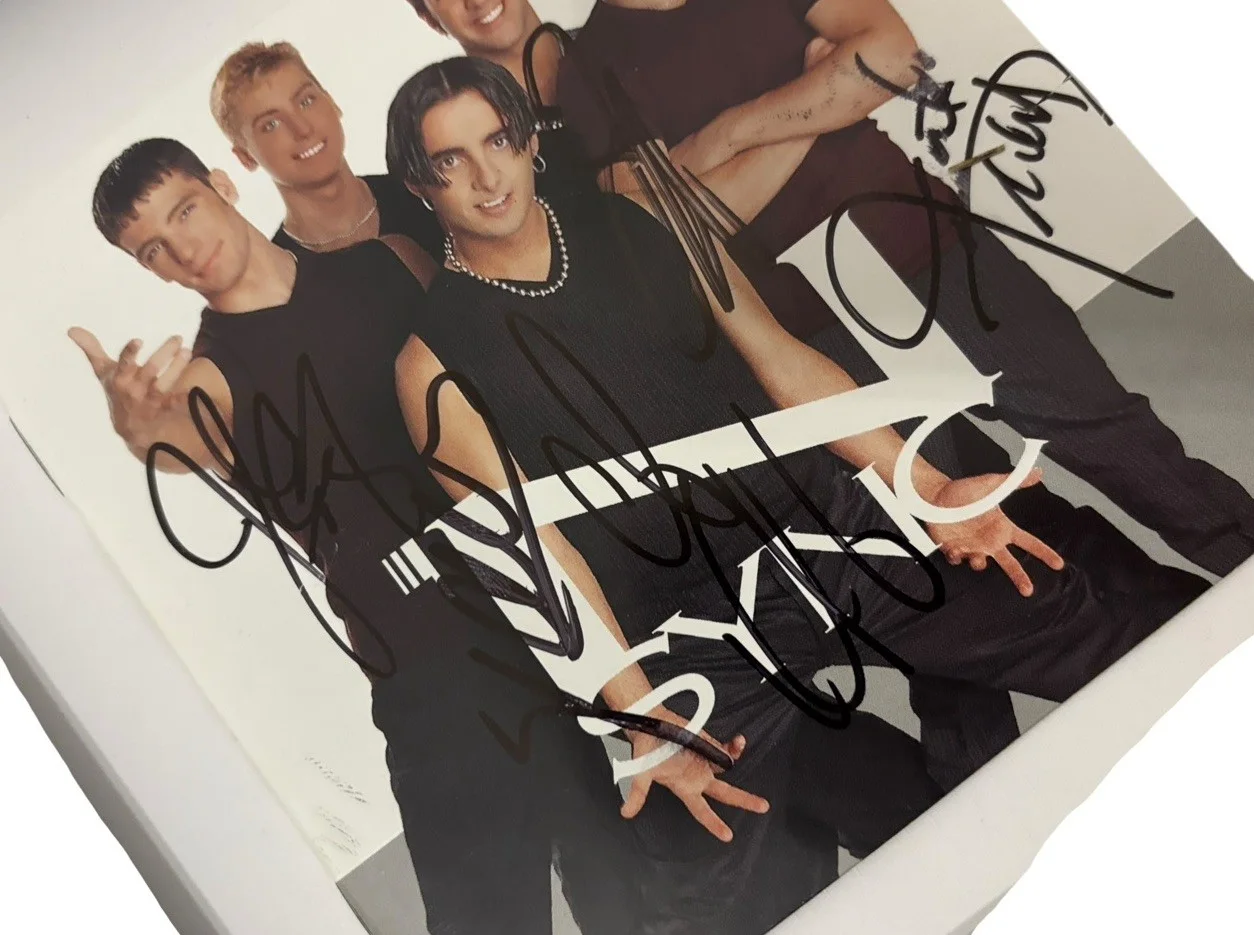 *NSYNC SIGNED AUTOGRAPH SELF TITLED FRAMED & MATTED CD JUSTIN TIMBERLAKE +4 RARE, image 4