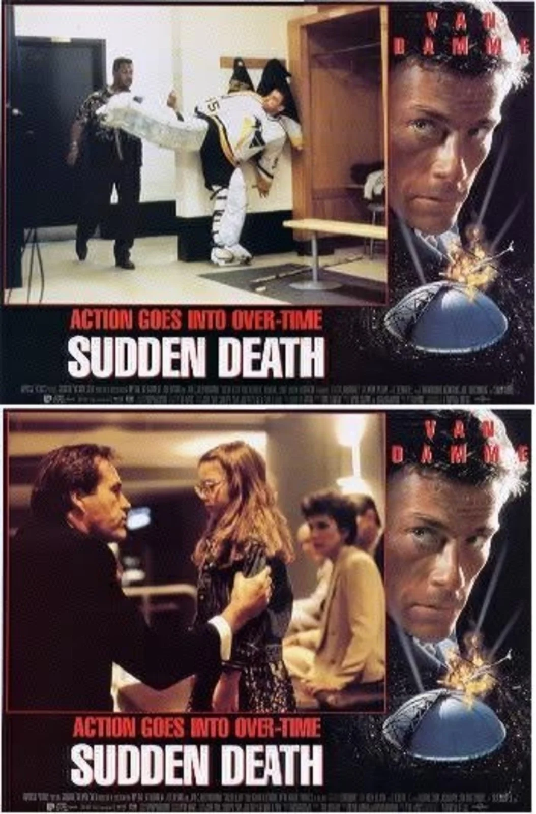 SUDDEN DEATH 1995 Jean-Claude Van Damme Powers Boothe LOBBY SET, изображение 2
