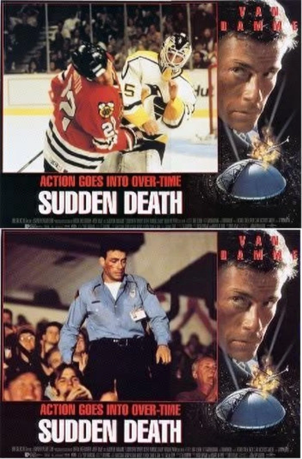SUDDEN DEATH 1995 Jean-Claude Van Damme Powers Boothe LOBBY SET, изображение 3