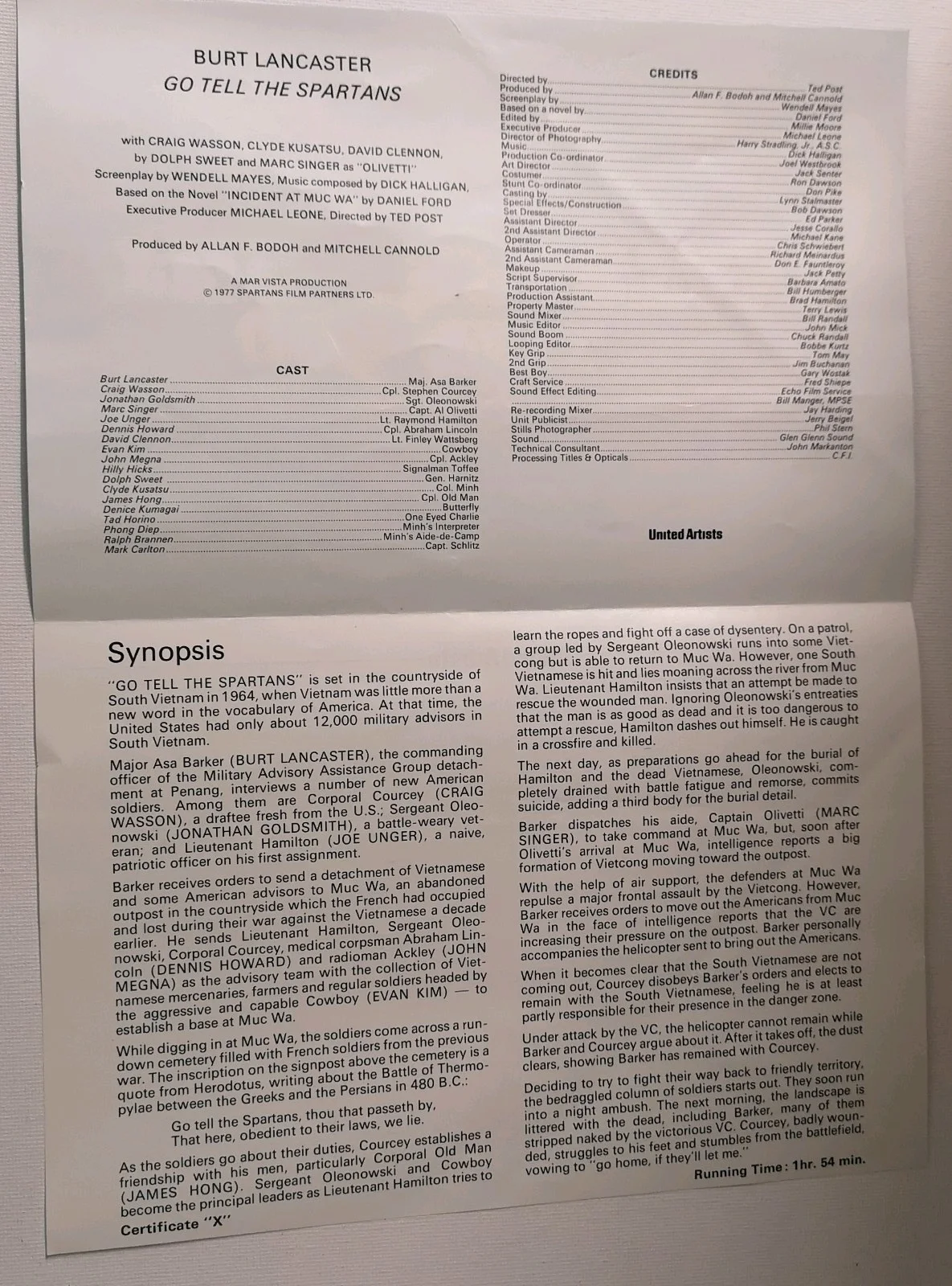 Vintage The Boys In Company C Film Campaign Leaflets & One Other 1970's, изображение 4