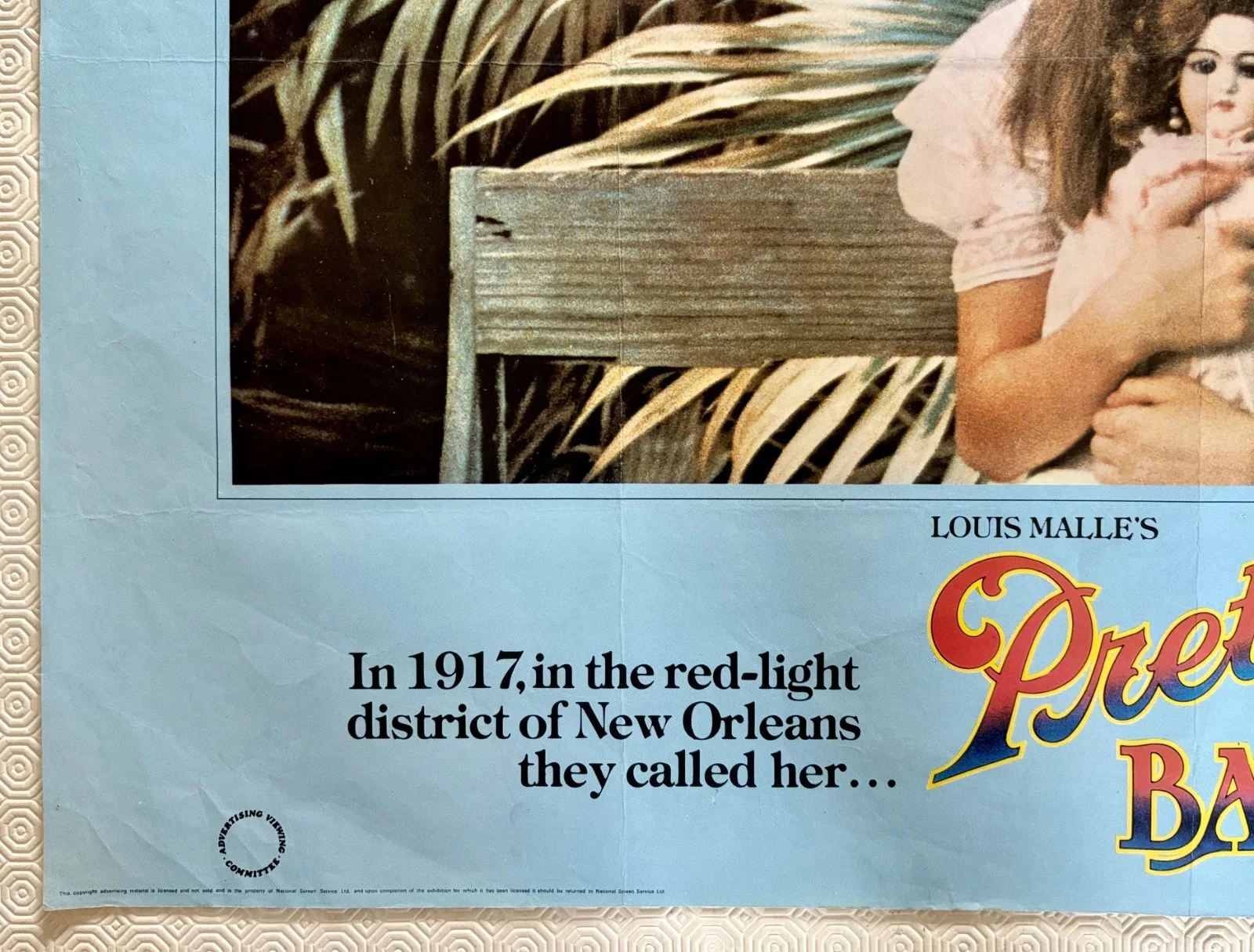 Pretty Baby Original 1978 Quad Poster Brooke Shield Keith Carradine, изображение 2