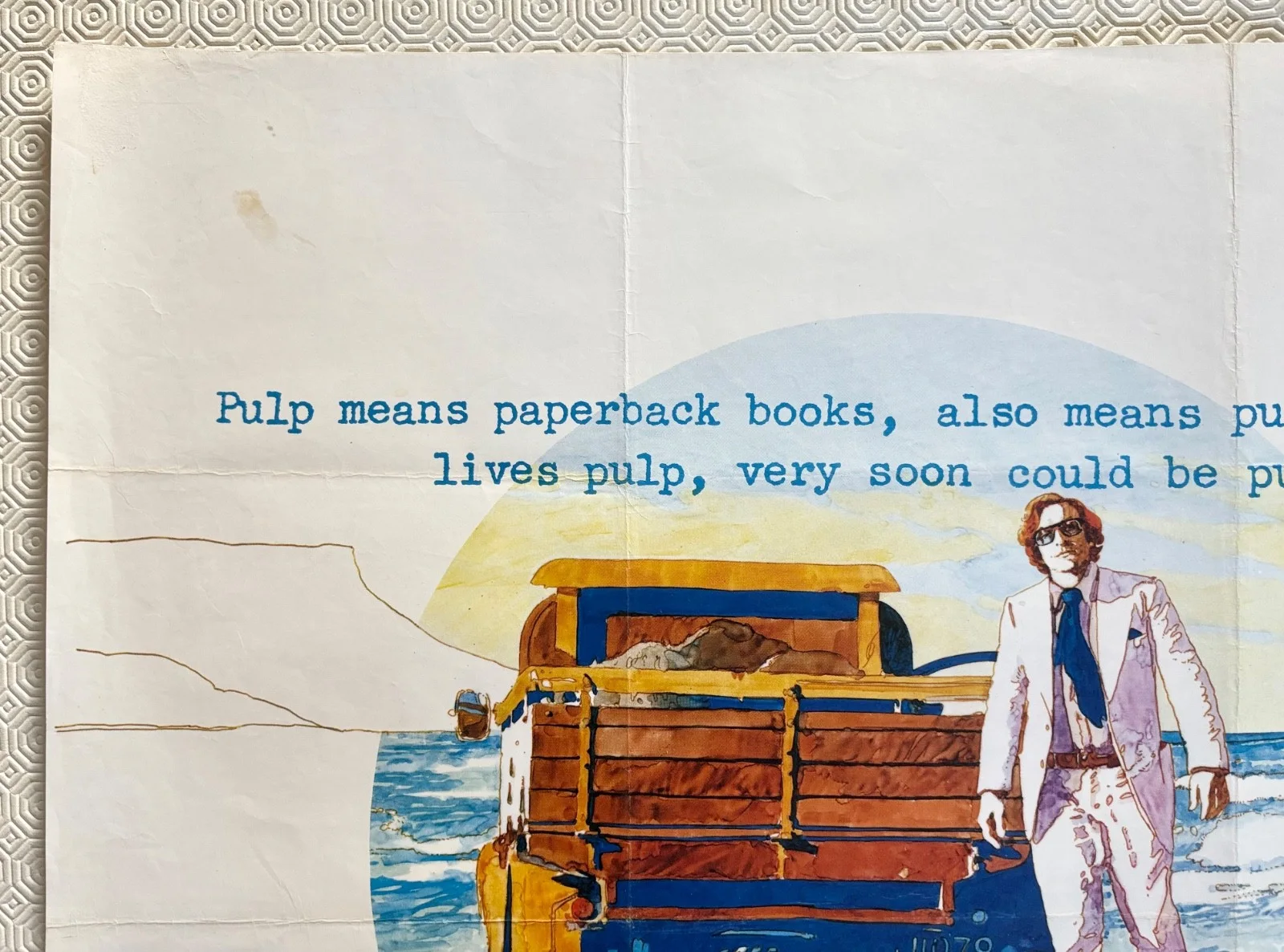 Pulp Original 1972 Quad Poster Michael Caine Mickey Rooney Mike Hodges, изображение 5