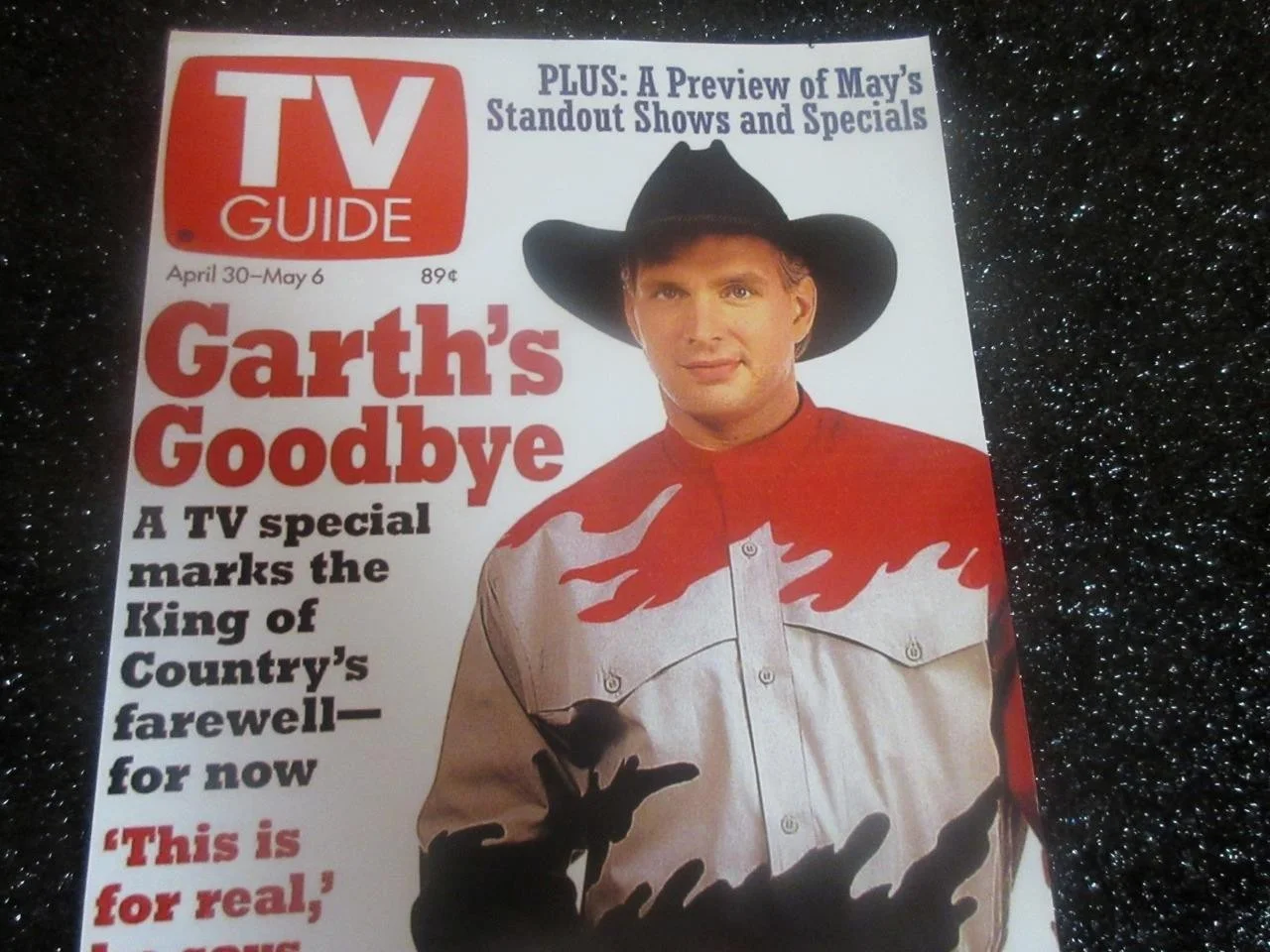 GARTH BROOKS SIGNED AUTOGRAPHED 11X17 TV GUIDE POSTER INSCRIBED GODBLESS COA 2, image 4