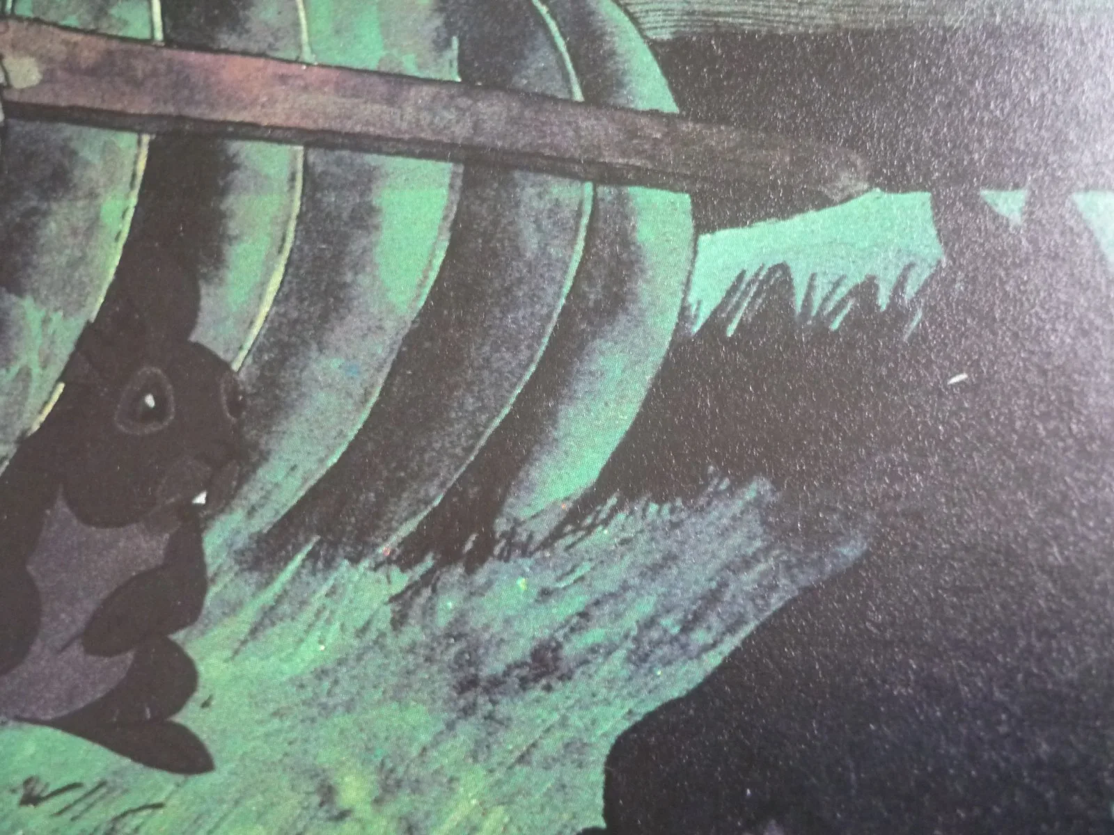Watership Down framed a4 Richard Adams 1978 Movie scenes hazel pipkin at night, image 2