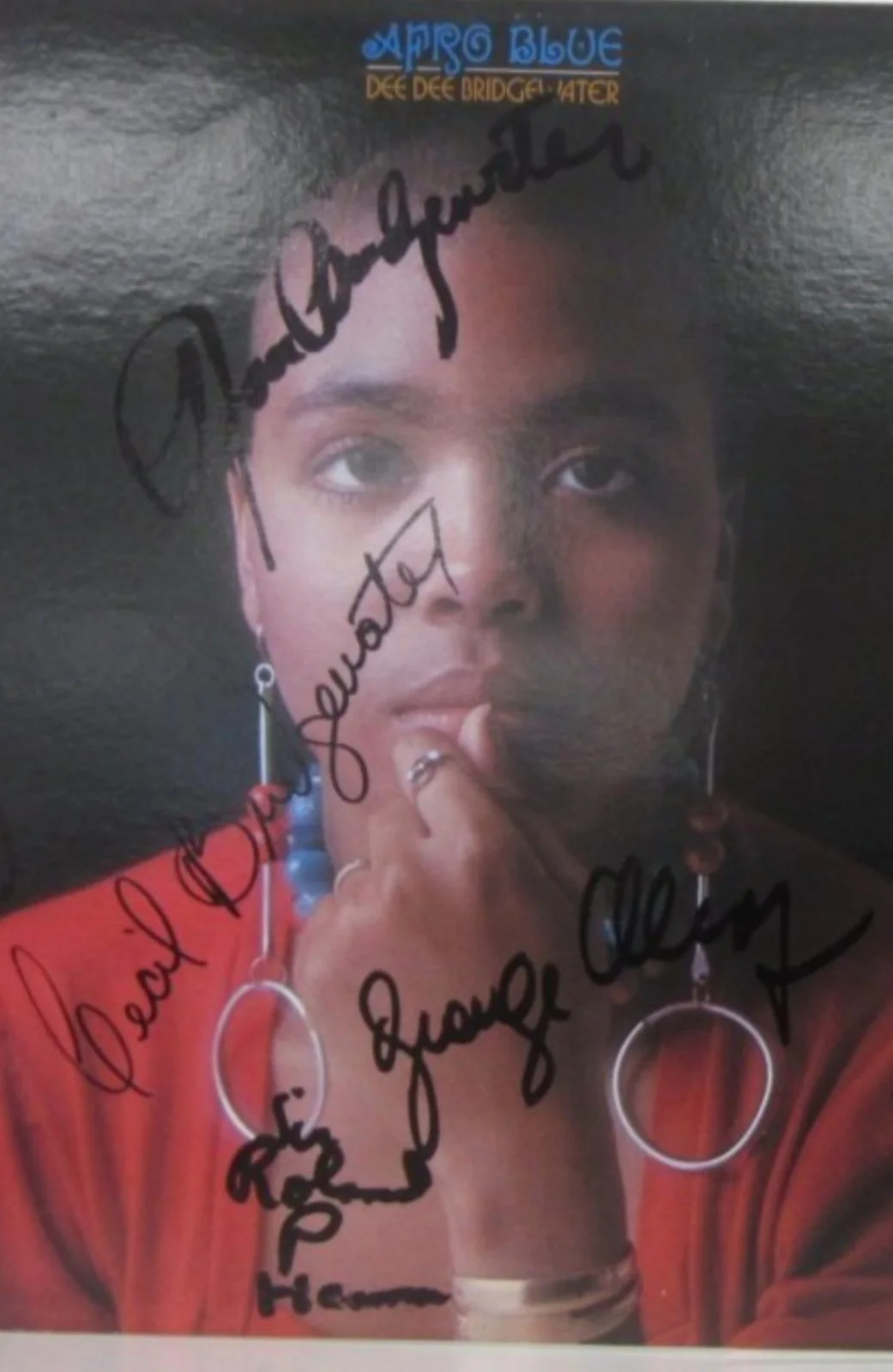 Cecil and Ron Bridgewater signed lp by 4 Sir Roland Hanna George Marz Jazz great, изображение 2