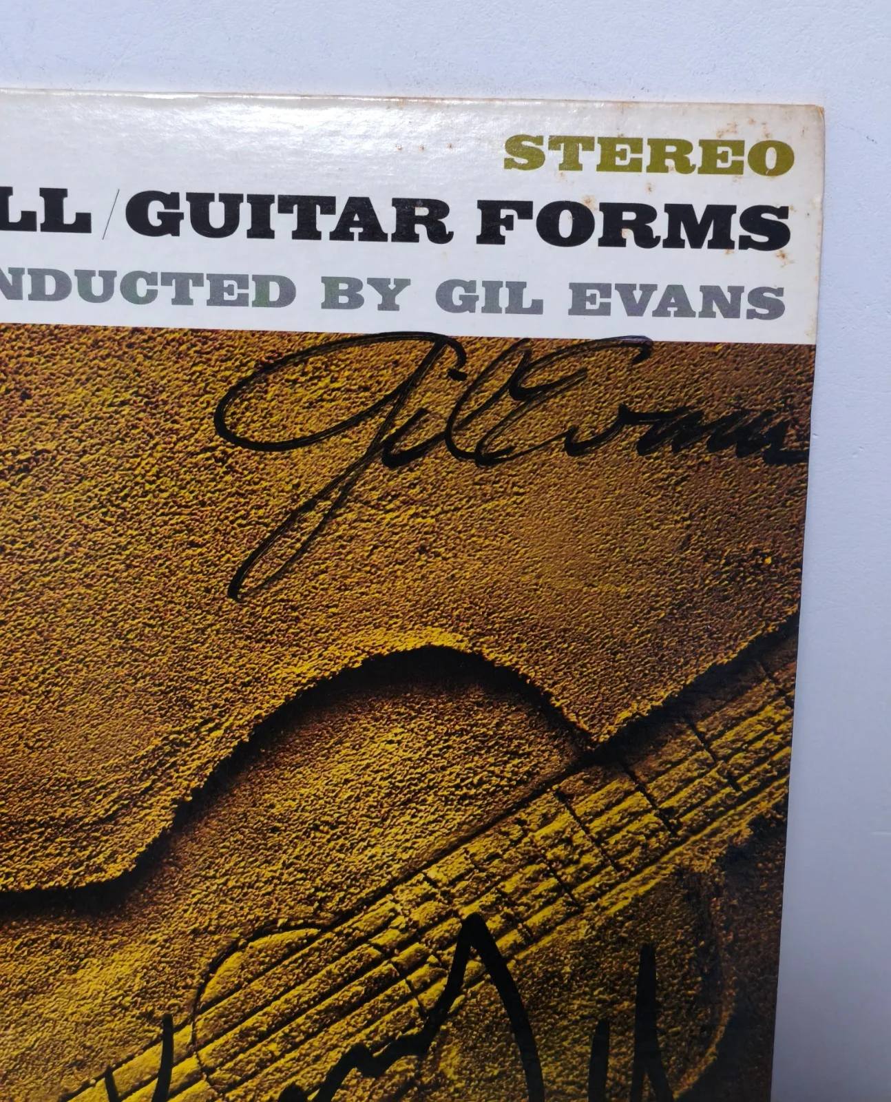 Kenny Burrell Gil Evans Ron Carter signed lp by 3 jazz great album very rare, image 2