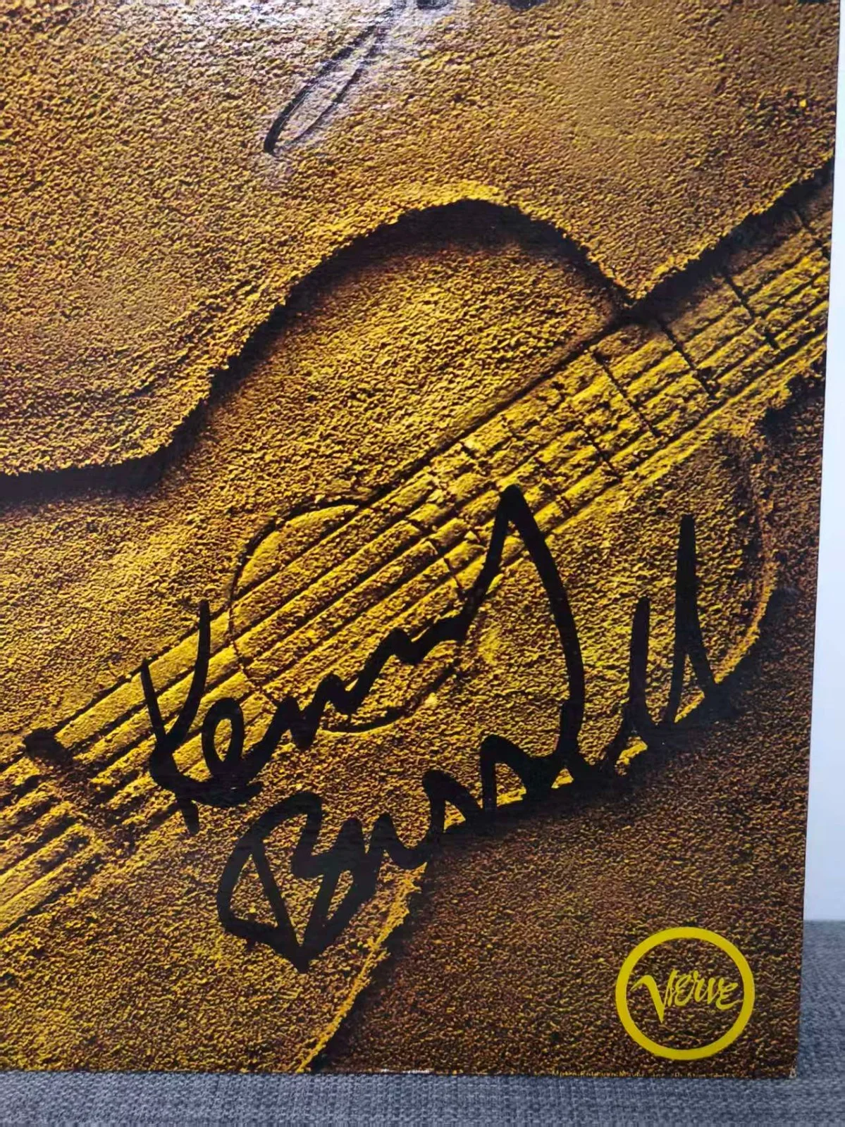 Kenny Burrell Gil Evans Ron Carter signed lp by 3 jazz great album very rare, image 3