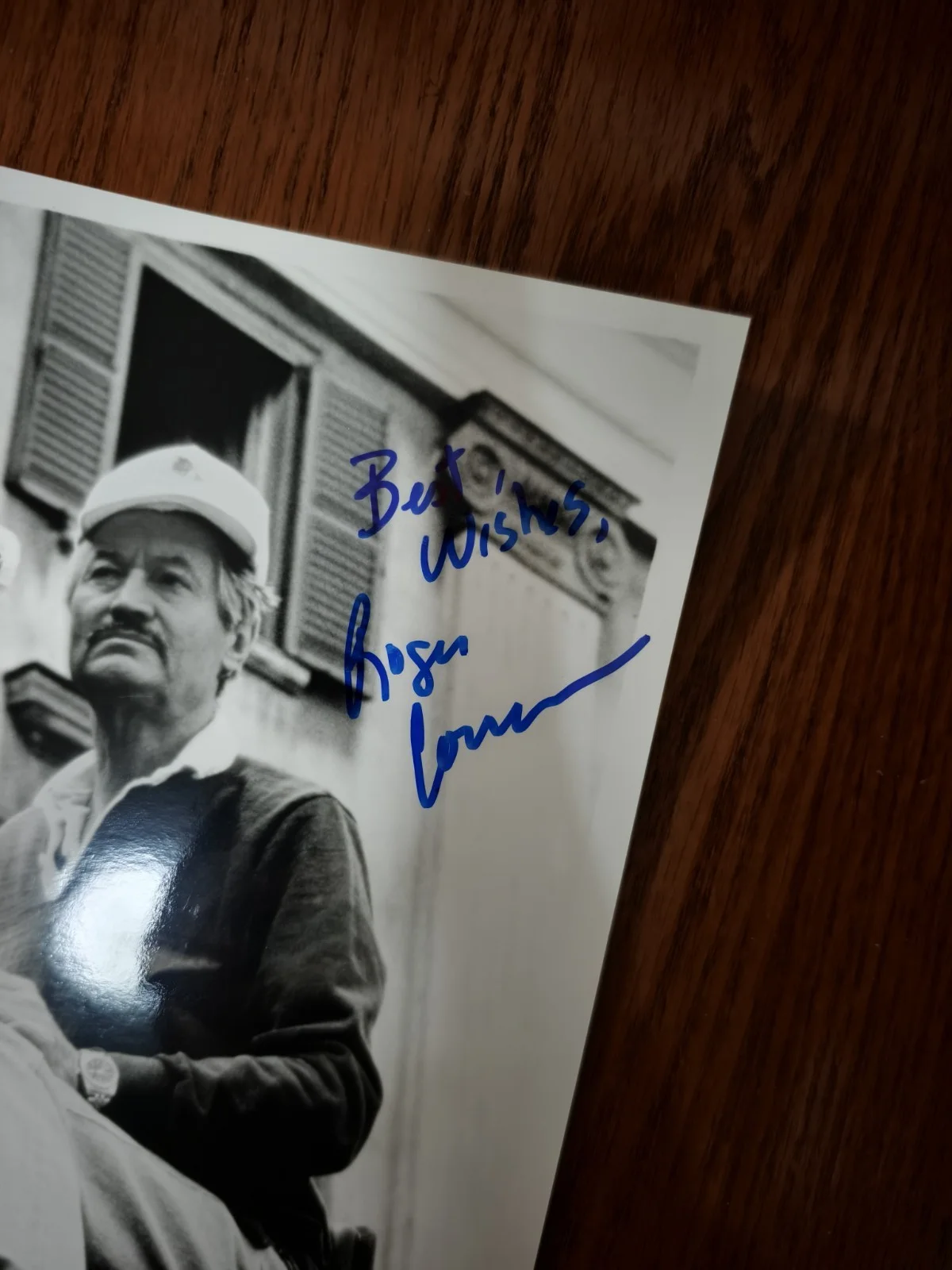 ROGER CORMAN SIGNED AUTHENTIC 8x10 PHOTO DIRECTOR BECKETT COA BAS STICKER ONLY, image 2