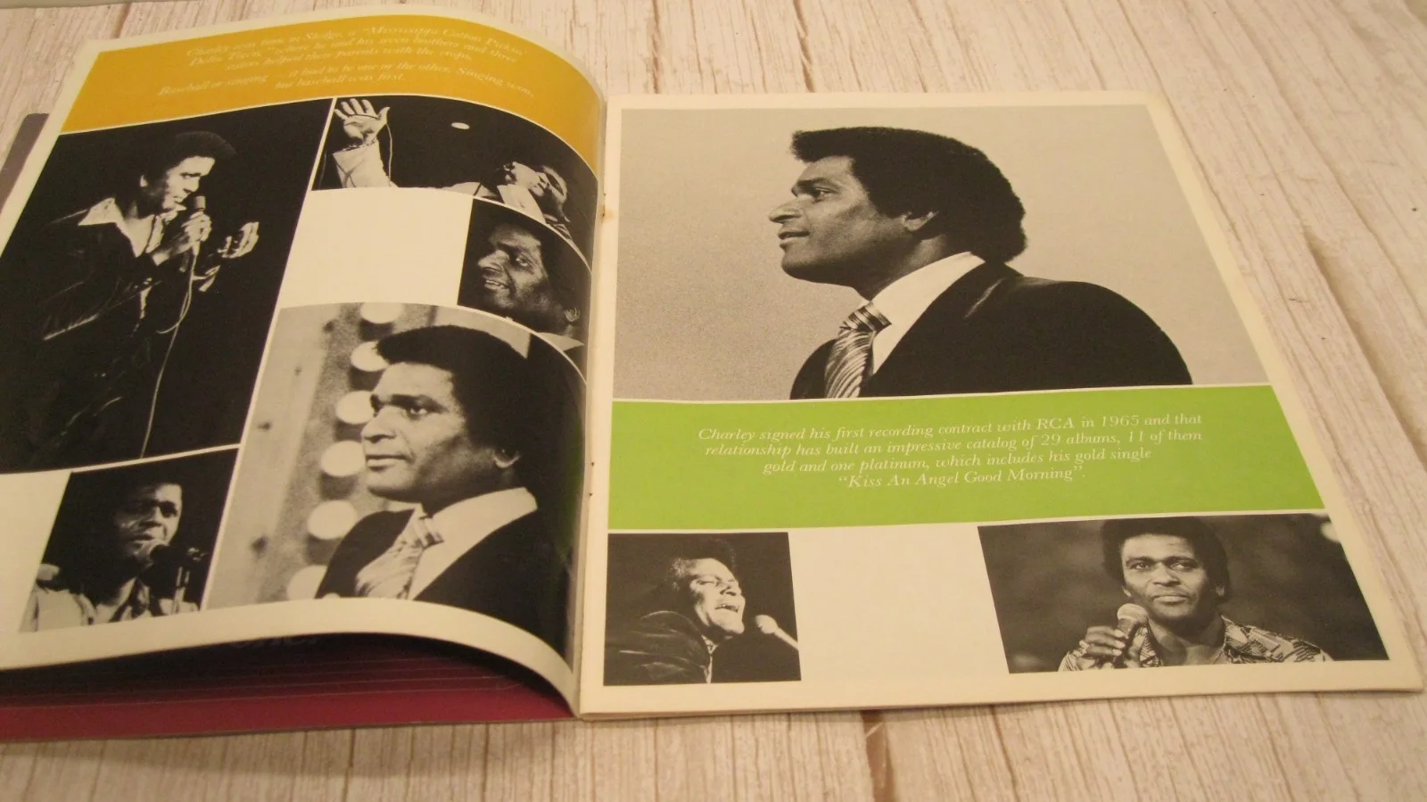 2 Charley Pride Brochure Programs one with Signature, image 2