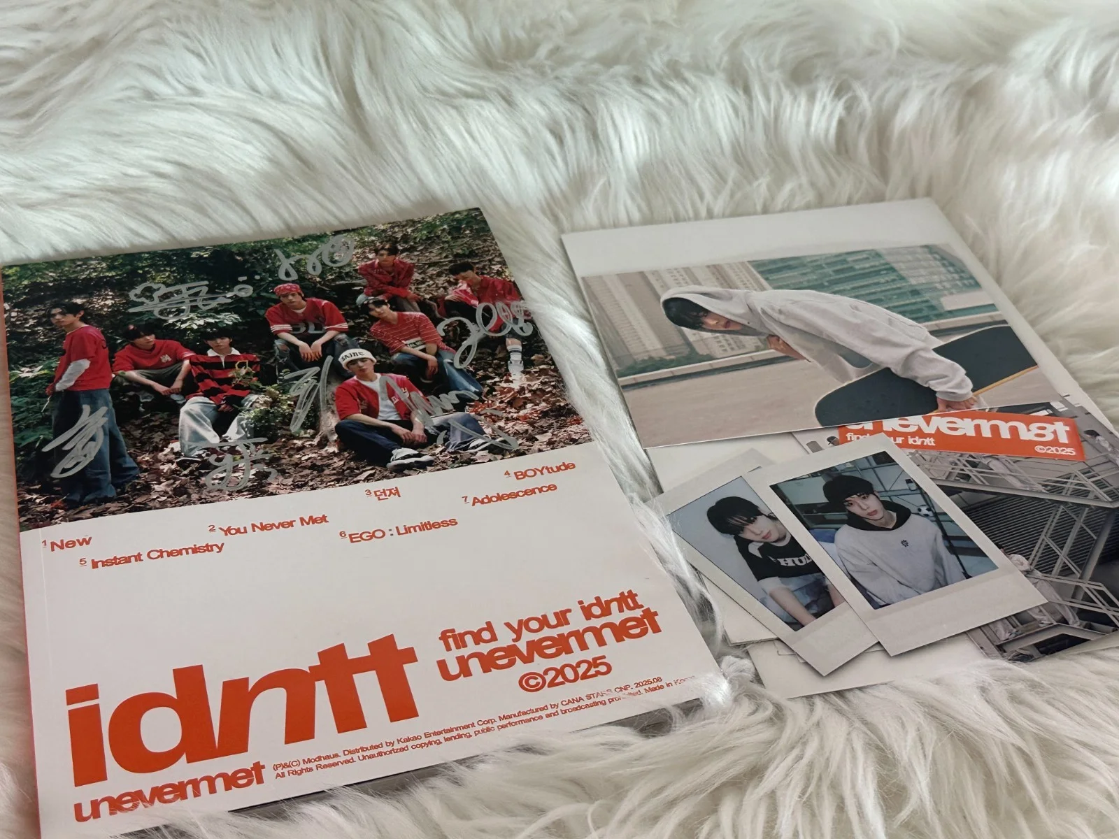 idntt- ALL MEMBER Autograph(Signed) PROMO ALBUM KPOP, изображение 5