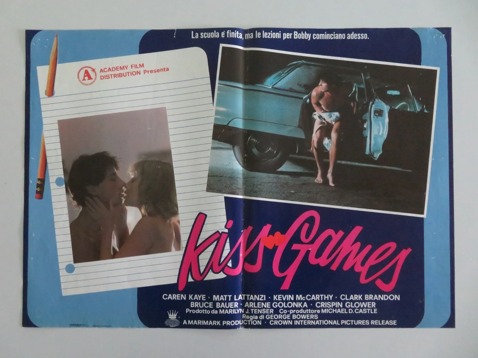 MY TUTOR ITALIAN FOTOBUSTA POSTERS LOT OF 4 CAREN KAYE MATT LATTANZI 1983, изображение 3