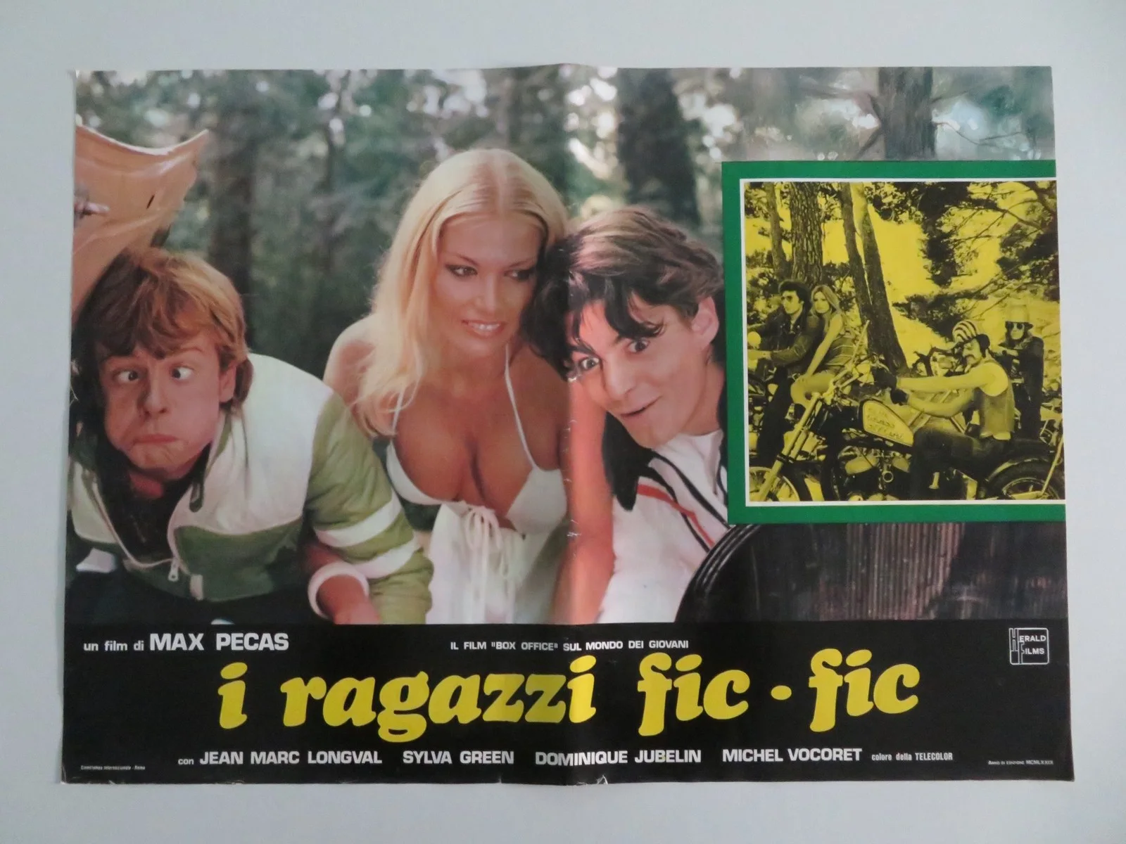 I RAGAZZI FIC FIC ITALIAN FOTOBUSTA POSTERS LOT OF 6 JEAN MARC LONGVAL 1977, изображение 3