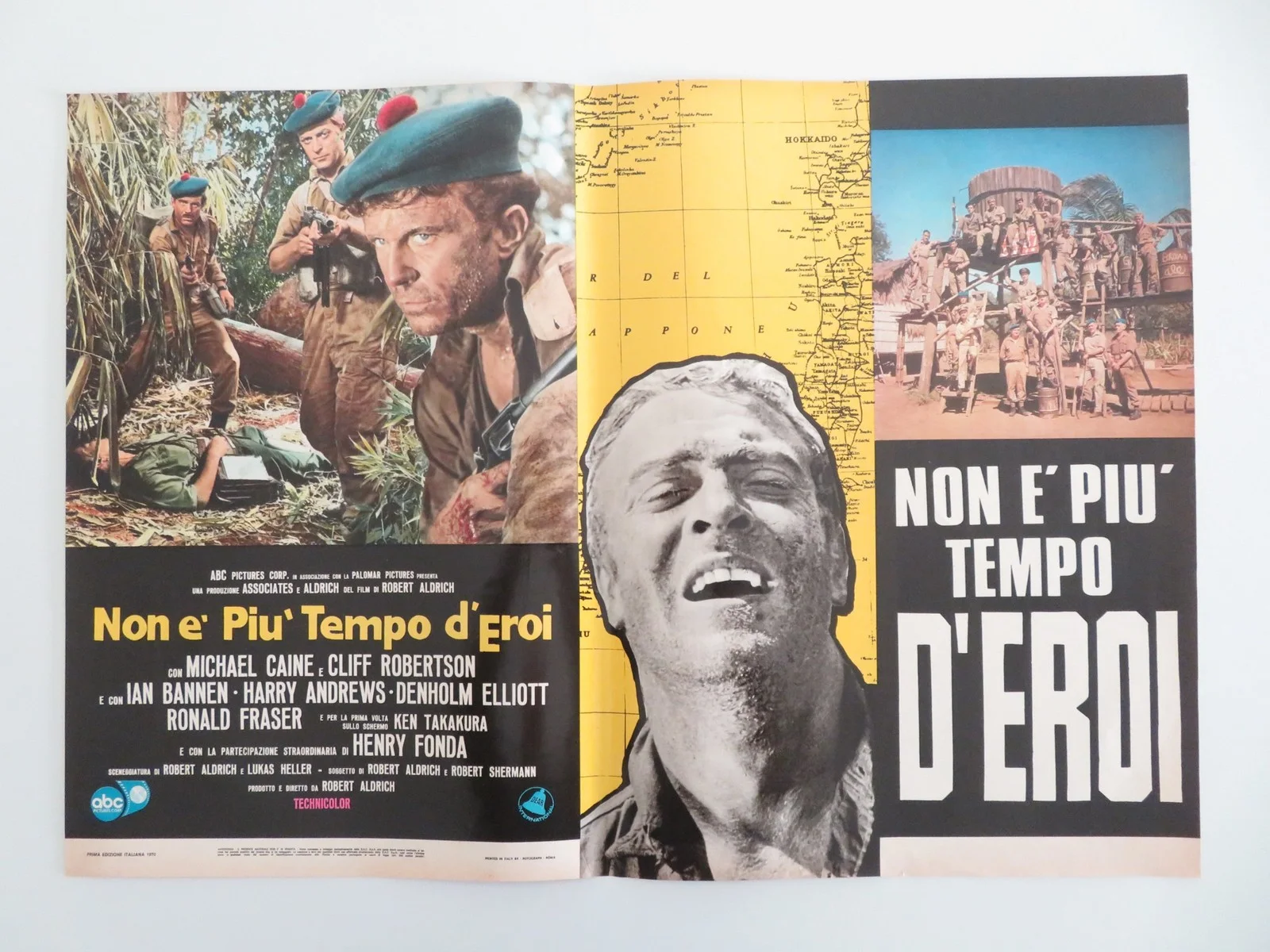 TOO LATE THE HERO ITALIAN FOTOBUSTA POSTERS LOT OF 8 MICHAEL CAINE FONDA 1970, изображение 3