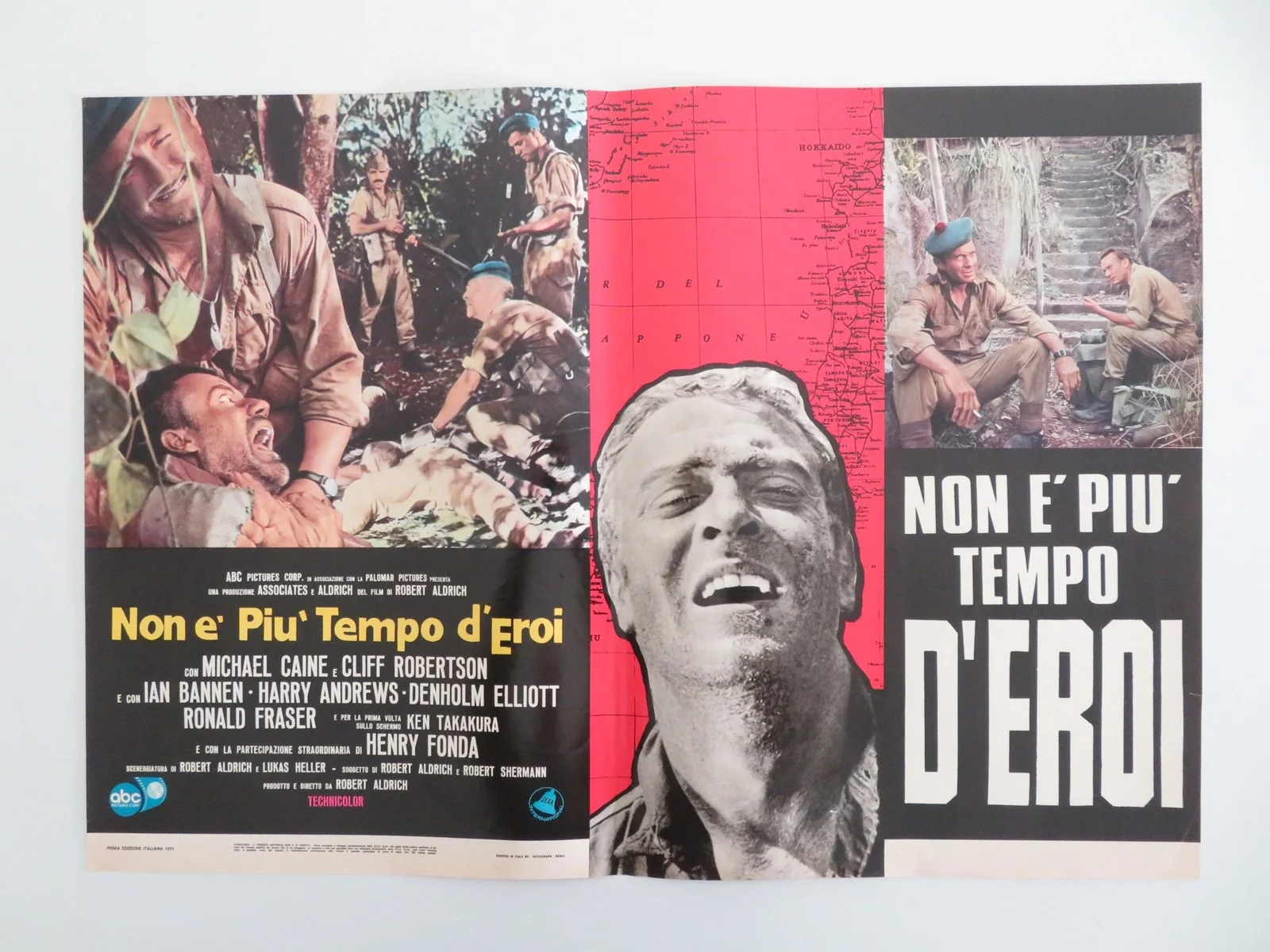 TOO LATE THE HERO ITALIAN FOTOBUSTA POSTERS LOT OF 8 MICHAEL CAINE FONDA 1970, изображение 4
