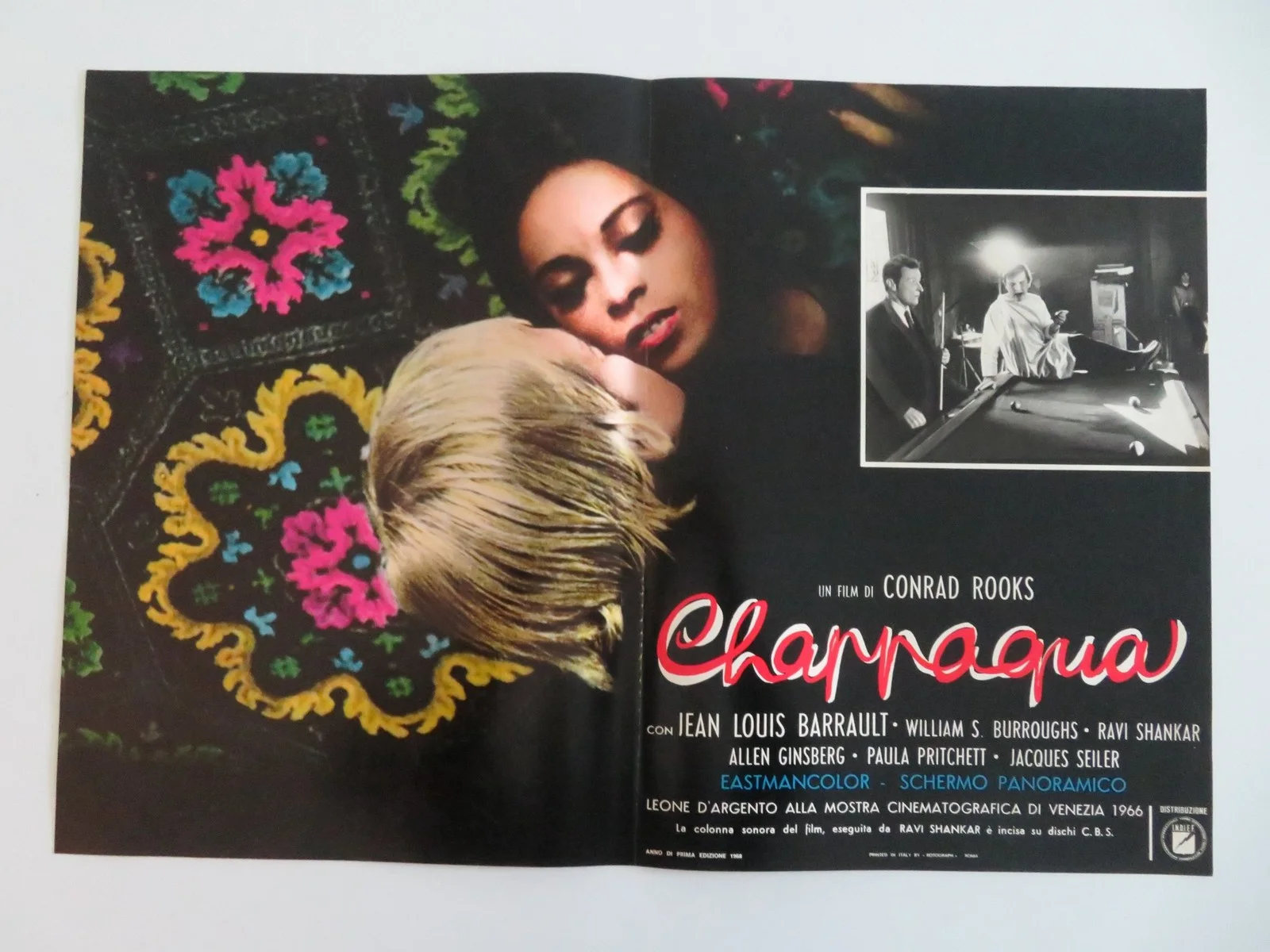 CHAPPAQUA ITALIAN FOTOBUSTA POSTERS LOT OF 7 CONRAD ROOKS LOUIS BARRAULT 1968, изображение 4