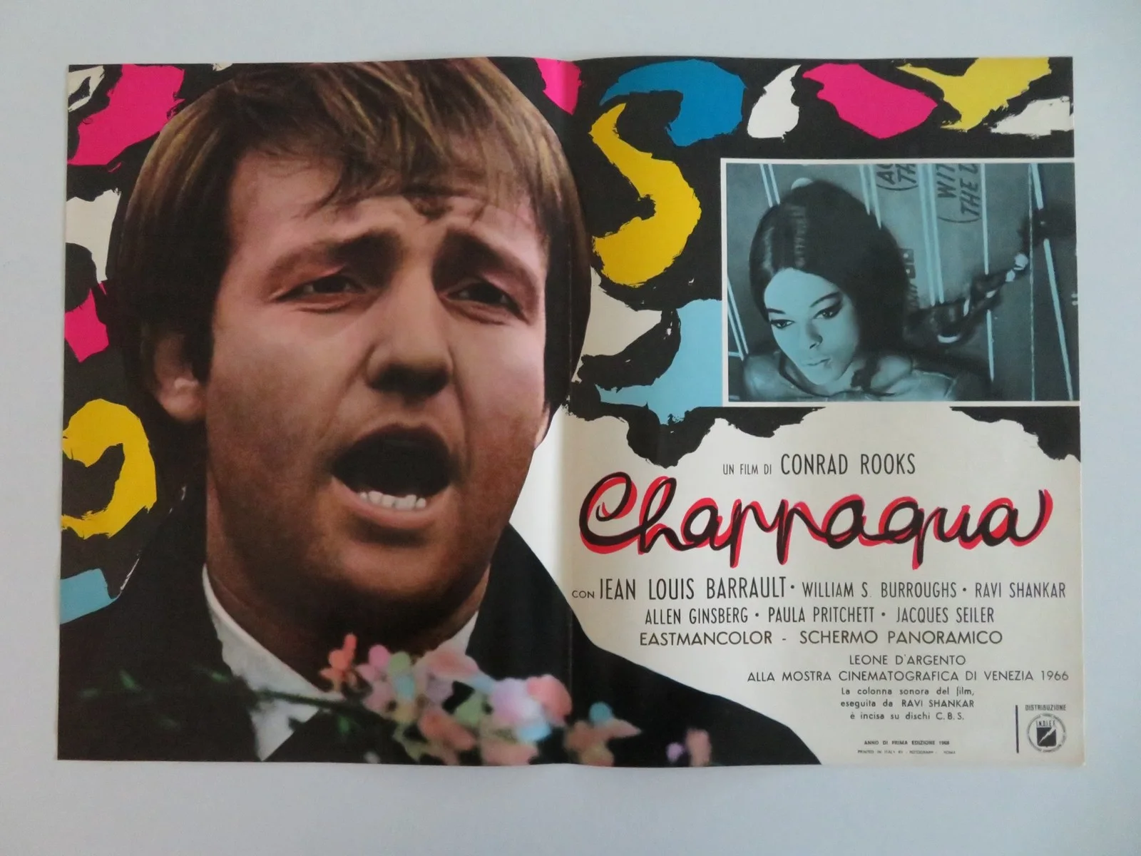 CHAPPAQUA ITALIAN FOTOBUSTA POSTERS LOT OF 7 CONRAD ROOKS LOUIS BARRAULT 1968, изображение 5