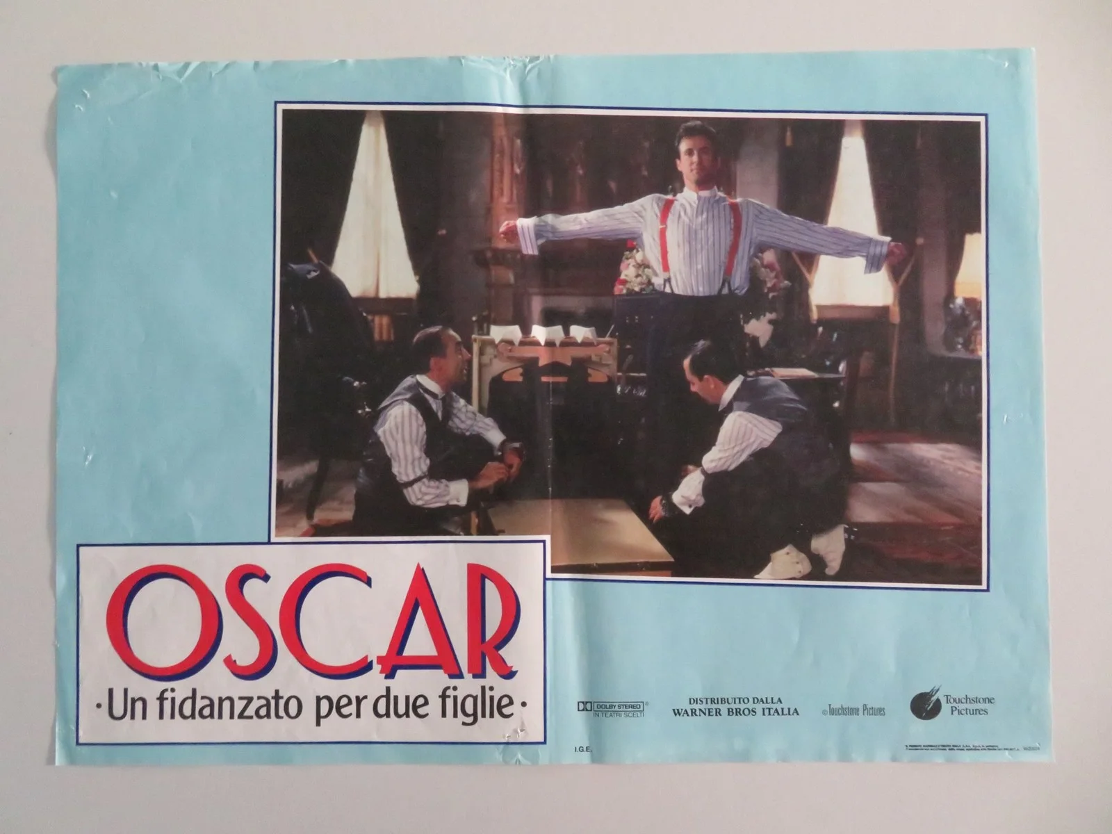 OSCAR ITALIAN FOTOBUSTA POSTERS LOT OF 4 SYLVESTER STALLONE HARRY SHEARER 1991, изображение 3
