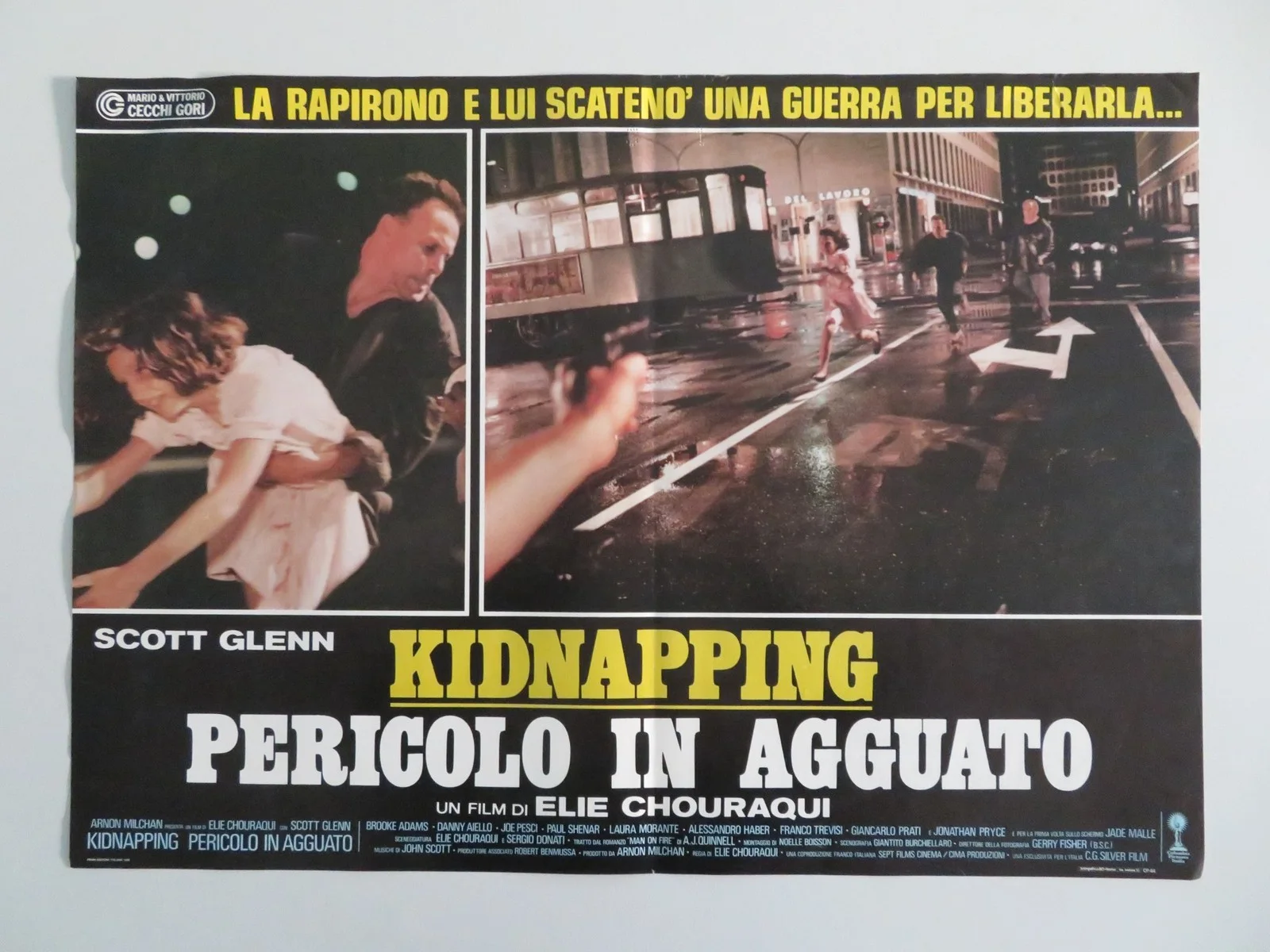 MAN ON FIRE ITALIAN FOTOBUSTA POSTERS LOT OF 6 SCOTT GLENN JADE MALLE 1987, изображение 3