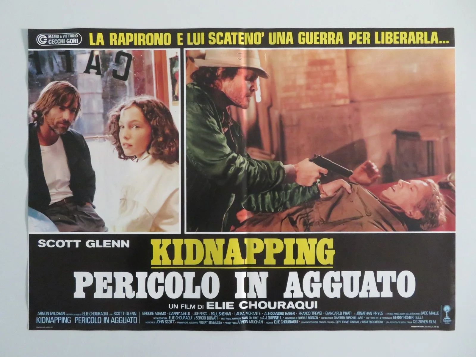 MAN ON FIRE ITALIAN FOTOBUSTA POSTERS LOT OF 6 SCOTT GLENN JADE MALLE 1987, изображение 5