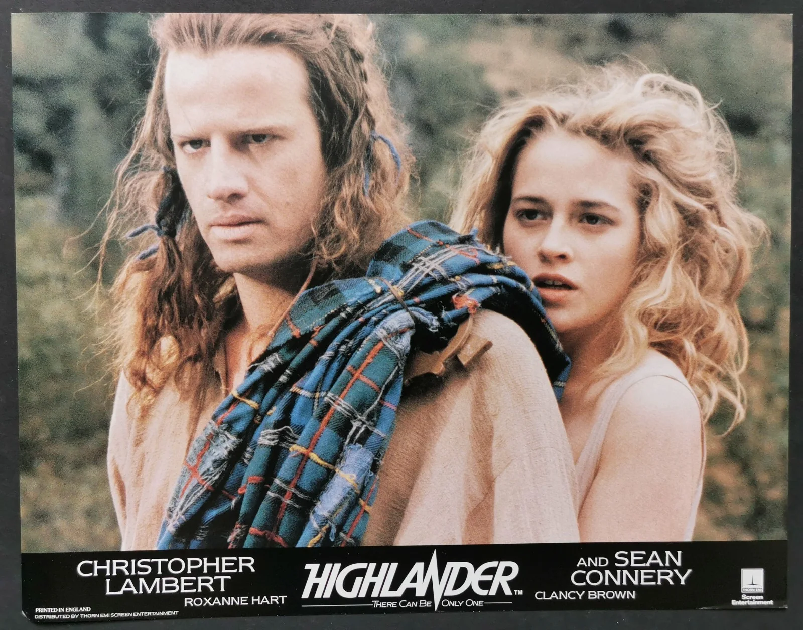 HIGHLANDER 1986 Christopher Lambert Sean Connery, Clancy Brown UK LOBBY SET, image 2