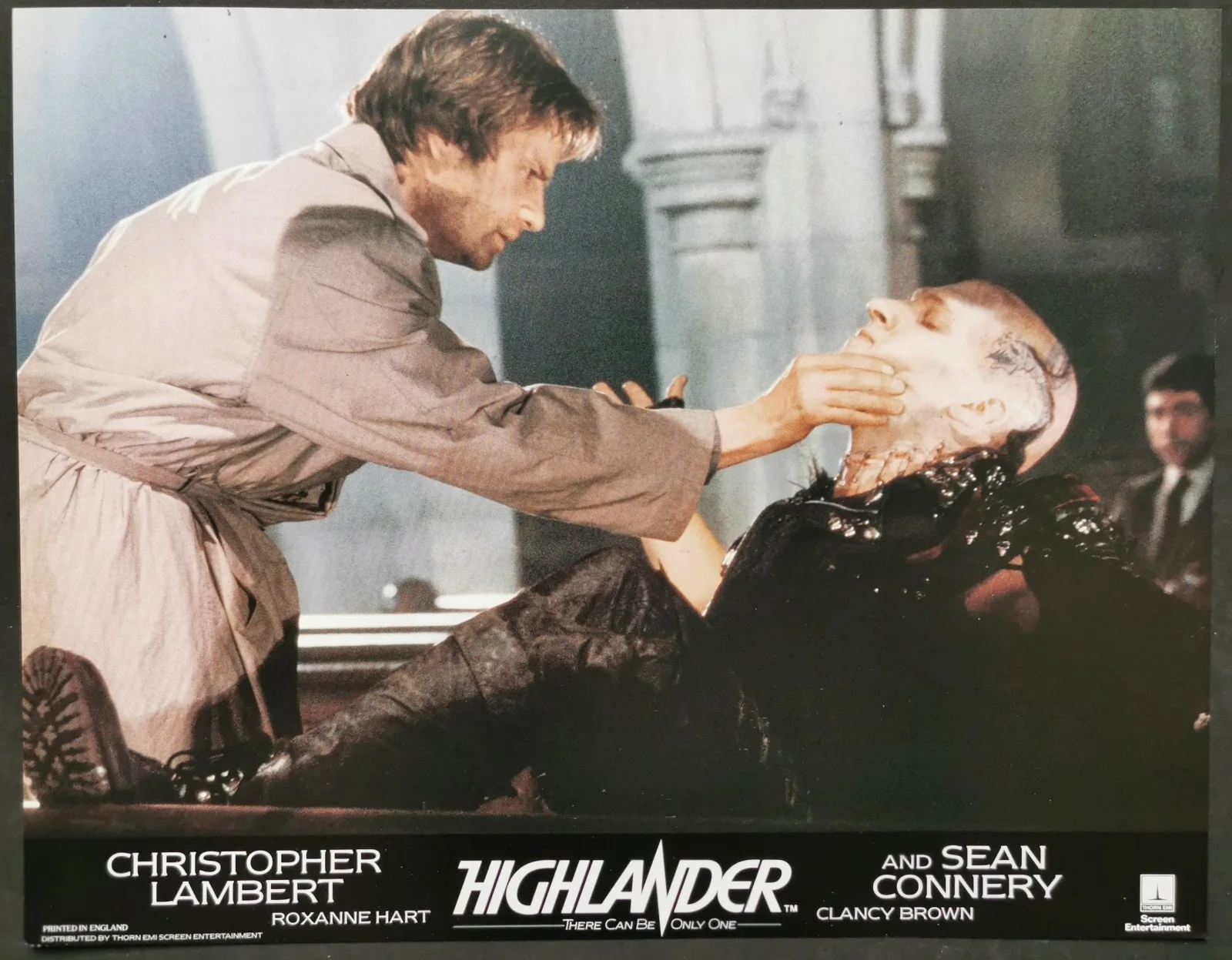 HIGHLANDER 1986 Christopher Lambert Sean Connery, Clancy Brown UK LOBBY SET, image 3