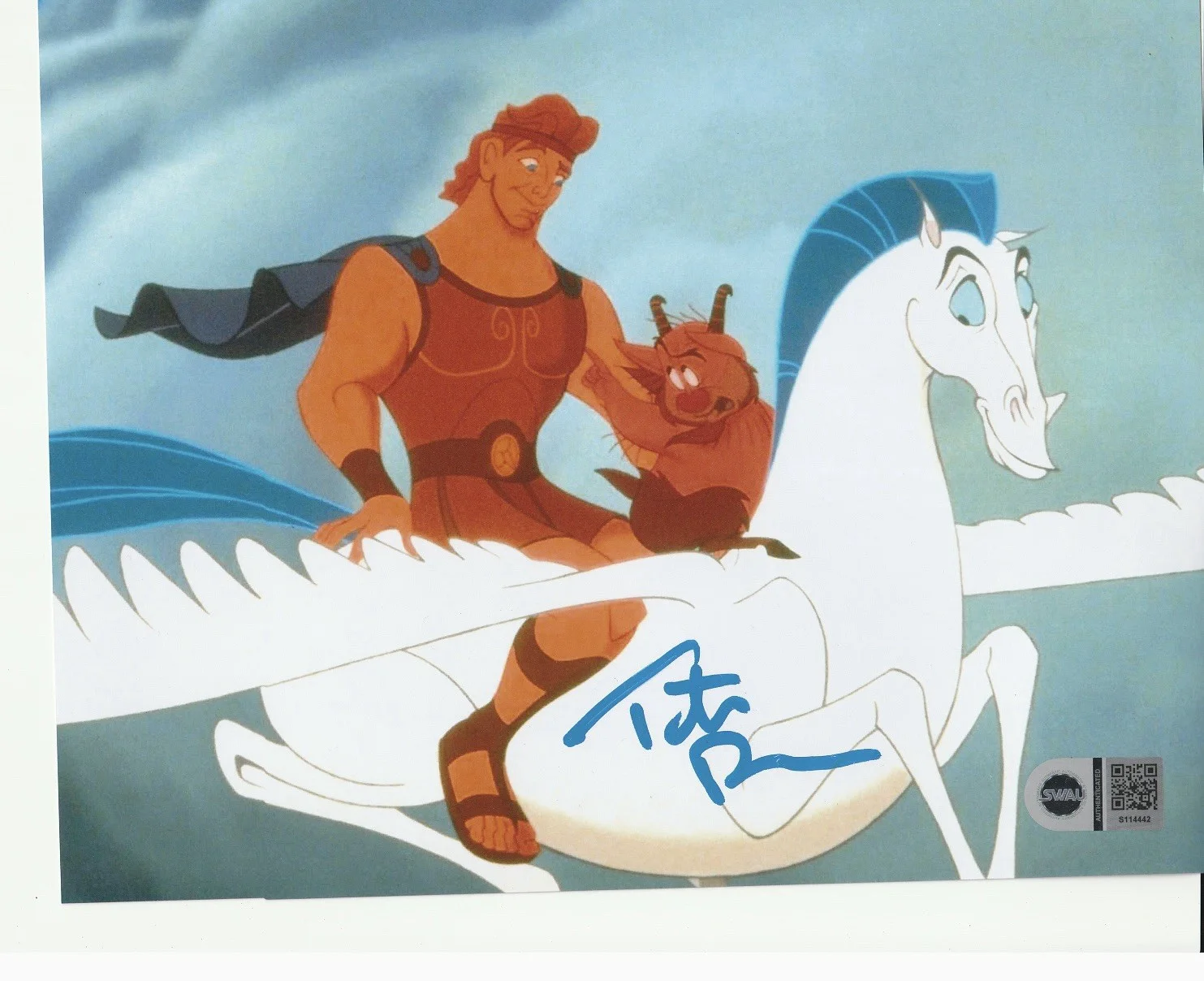 Tate Donovan — Tate Donovan Disney's Hercules 8x10 Signed Photo SWAU COA authen Autograph