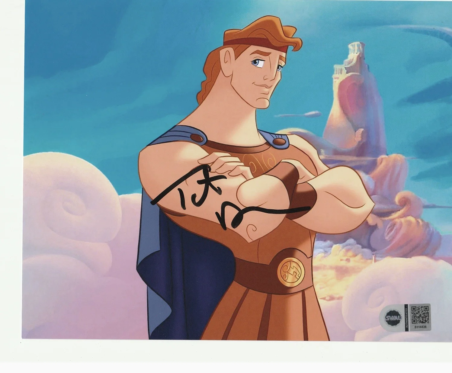 Tate Donovan — Tate Donovan Disney's Hercules 8x10 Signed Photo SWAU COA authen Autograph 2