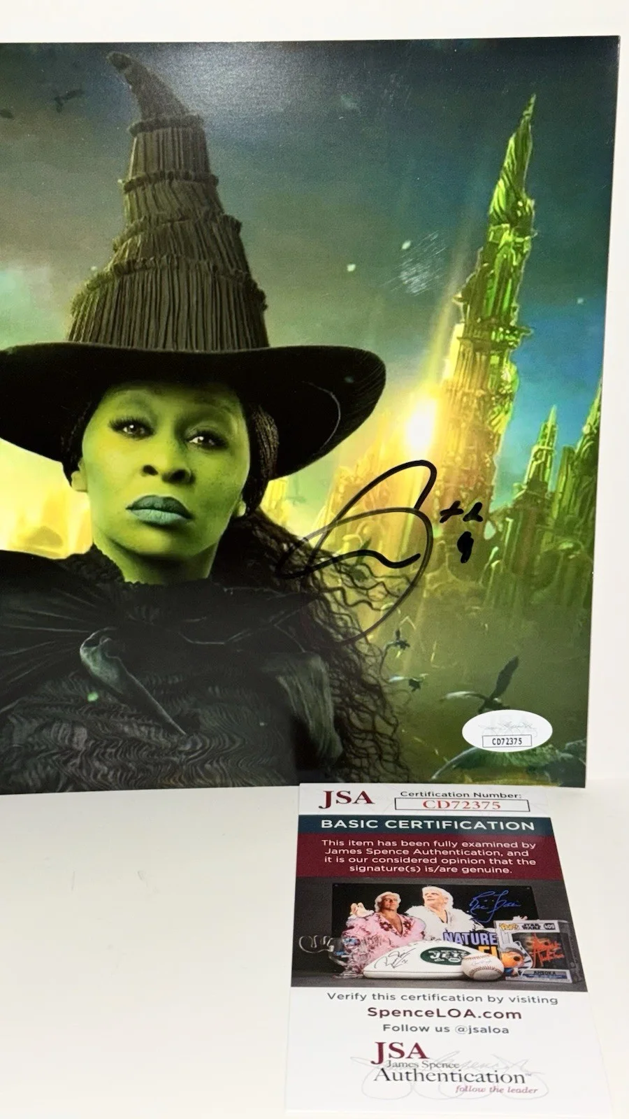 Cynthia Erivo Signed Wicked 8x10 Photo JSA CERT, image 4