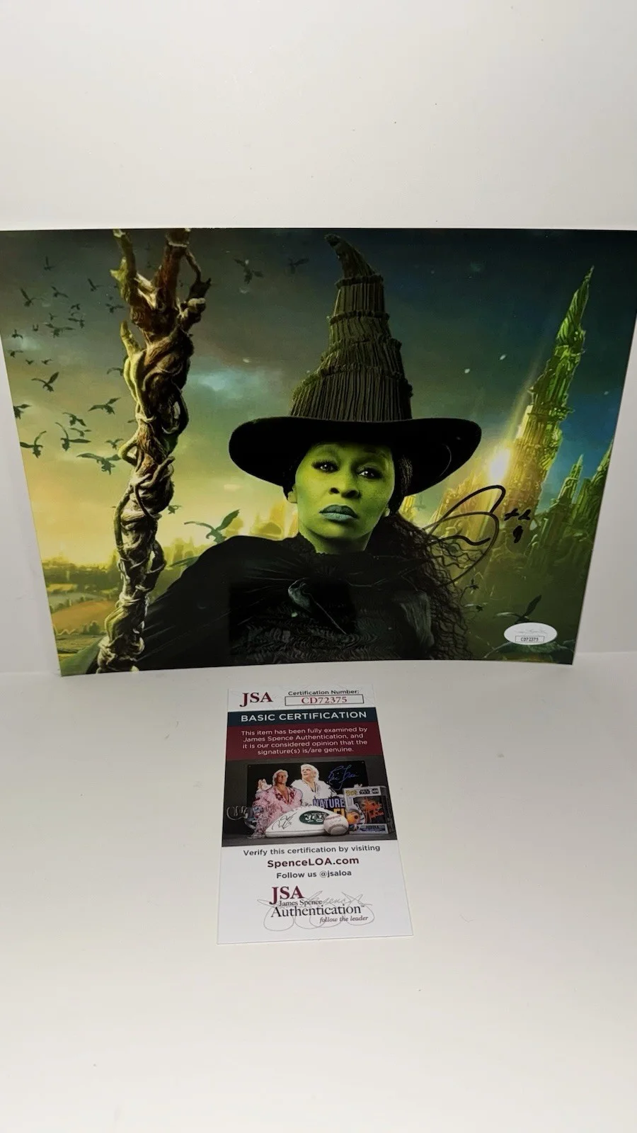Cynthia Erivo Signed Wicked 8x10 Photo JSA CERT, image 5