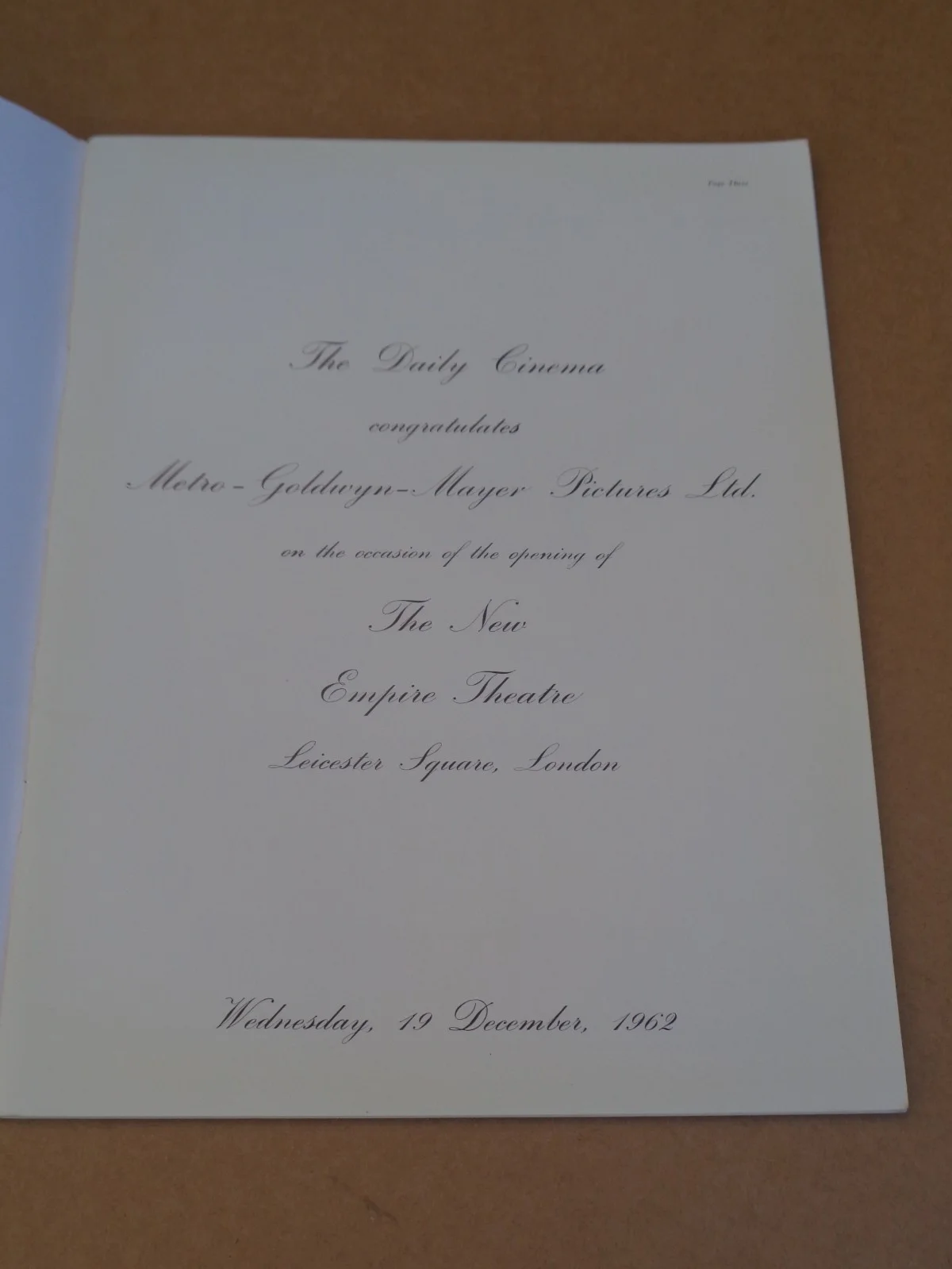 Doris Day - Jumbo - 1962 UK Gala Opening New Empire, Leicester Square Brochure, image 2