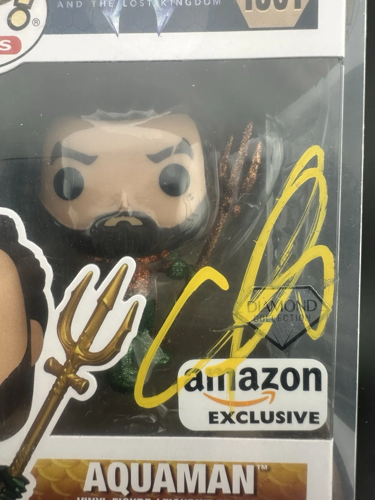 Jason Mamoa Signed Autographed Aquaman Funko Pop #1301 BAS BECKETT COA AUTH, изображение 2