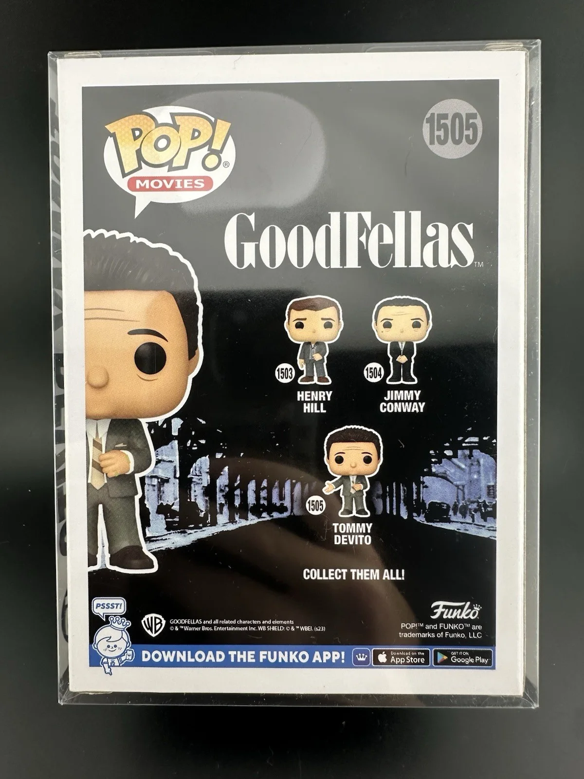 Joseph D’Onofrio Autographed Young Tommy Devito Goodfellas Funko Pop JSA COA, image 5