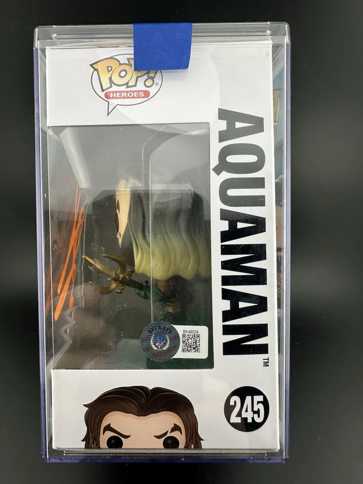 Jason Momoa — Jason Momoa Signed Autograph Aquaman Funko Pop 245 Beckett BAS, изображение 4