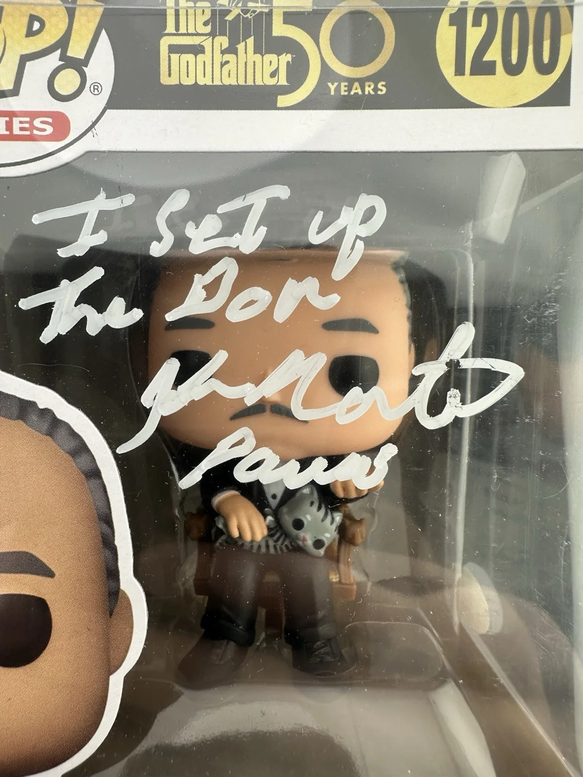 John Martino Autographed Signed The Godfather Funko Pop JSA COA, изображение 2
