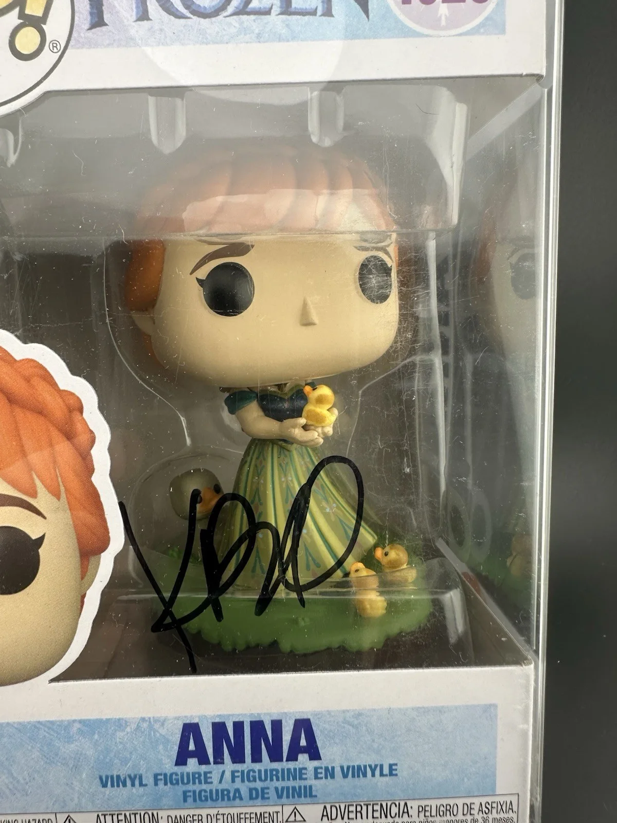 Kristen Bell — KRISTEN BELL SIGNED 'FROZEN' MOVIE ANNA FUNKO POP TOY FIGURE BECKETT COA 81 SWAU, изображение 2