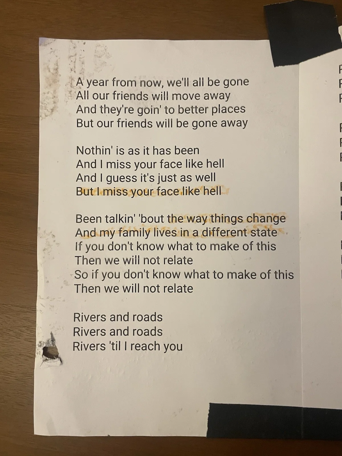 The head And the Heart set list and Lyrics Jannuslive Florida, изображение 3