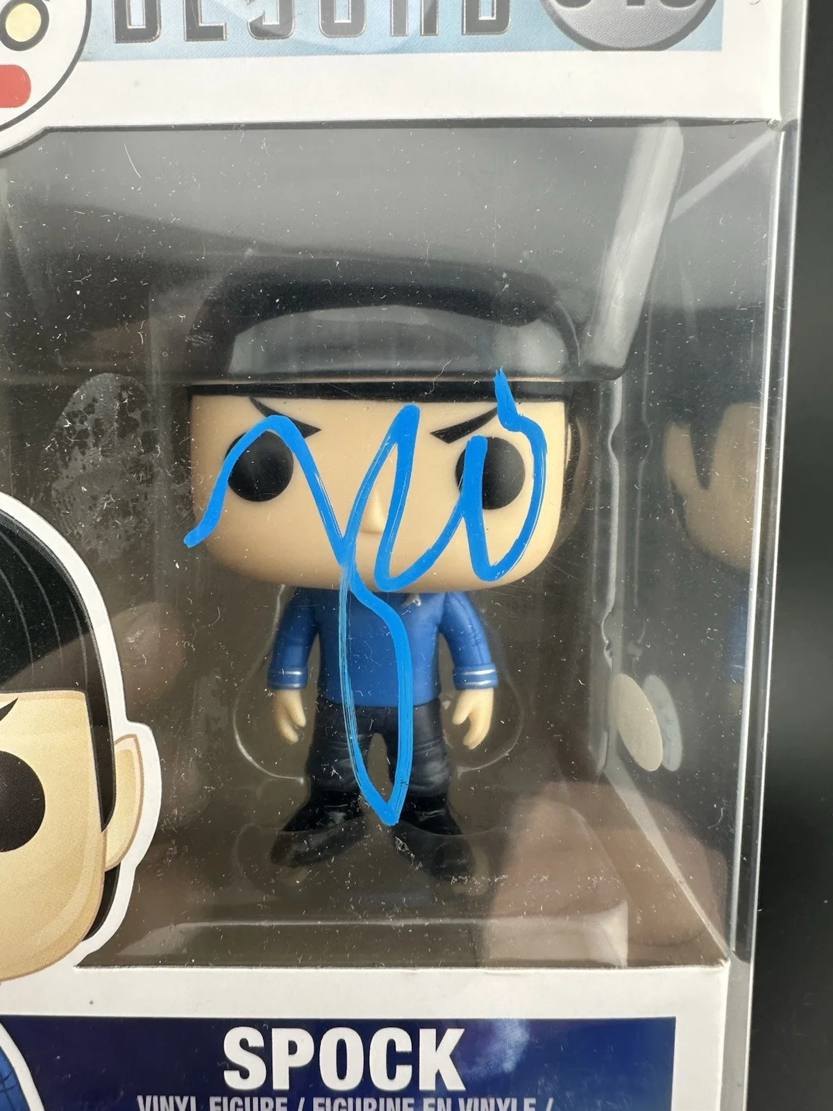 ZACHARY QUINTO SIGNED AUTOGRAPHED STAR TREK SPOCK FUNKO POP #1139 JSA COA RARE!, image 2