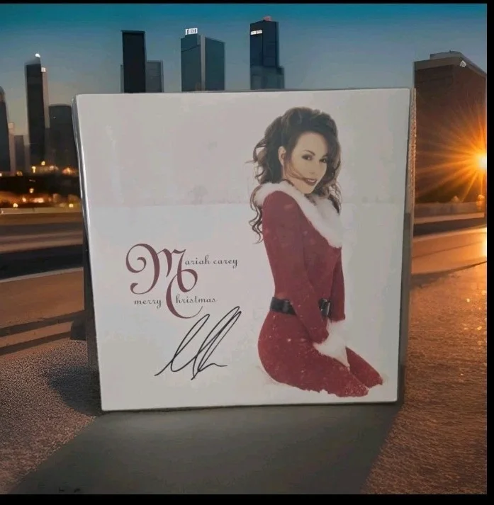 Mariah Carey Signed Vinyl Beckett Bas Cert All I Want For Christmas, image 2