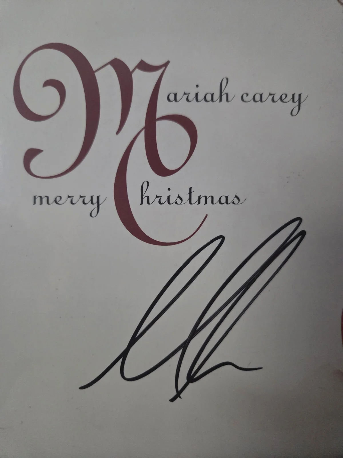 Mariah Carey Signed Vinyl Beckett Bas Cert All I Want For Christmas, image 5