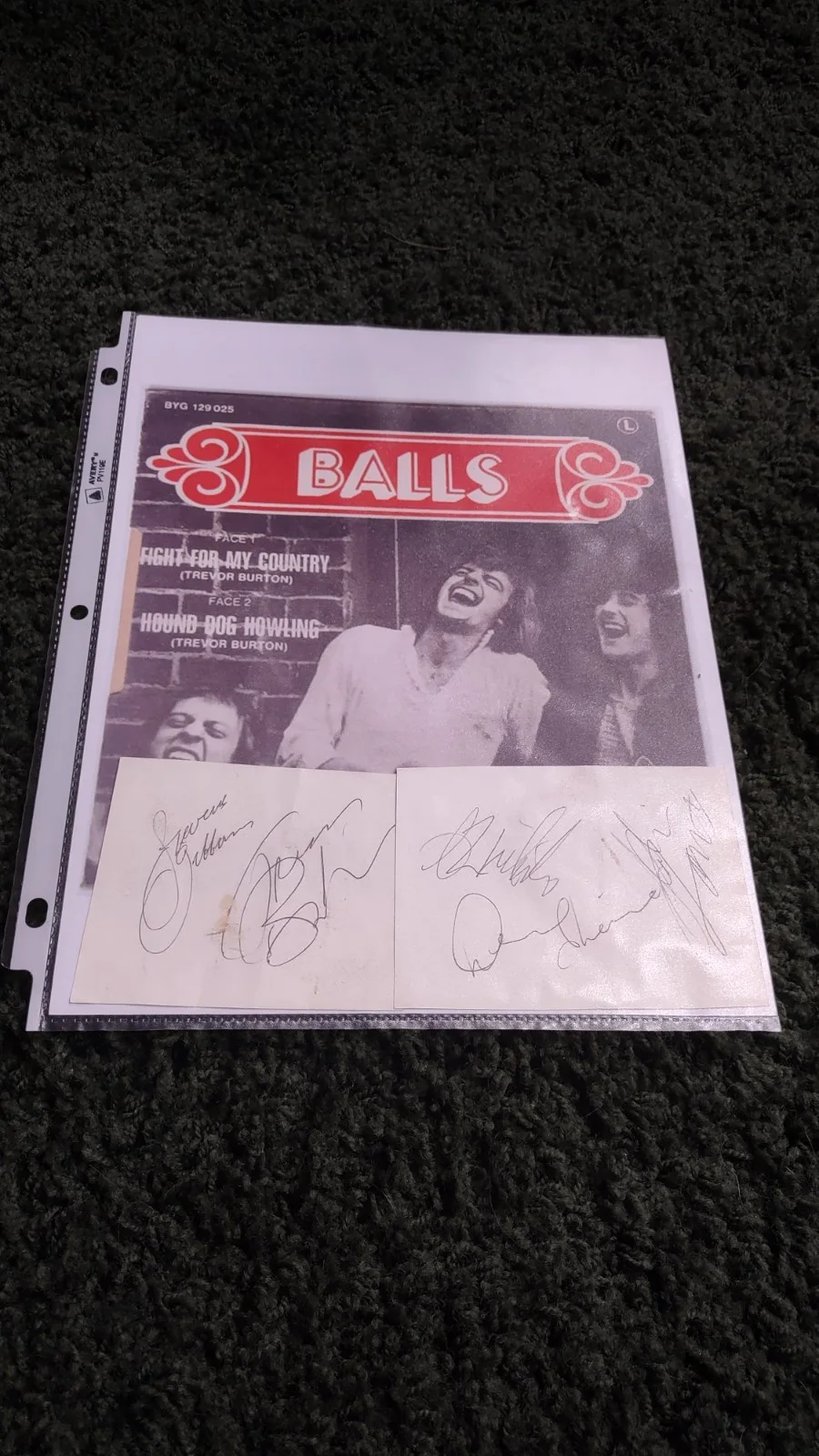 The Balls - English Super Group That Never Quite Made It - 2 3 x 5 Paper Cuts, изображение 3