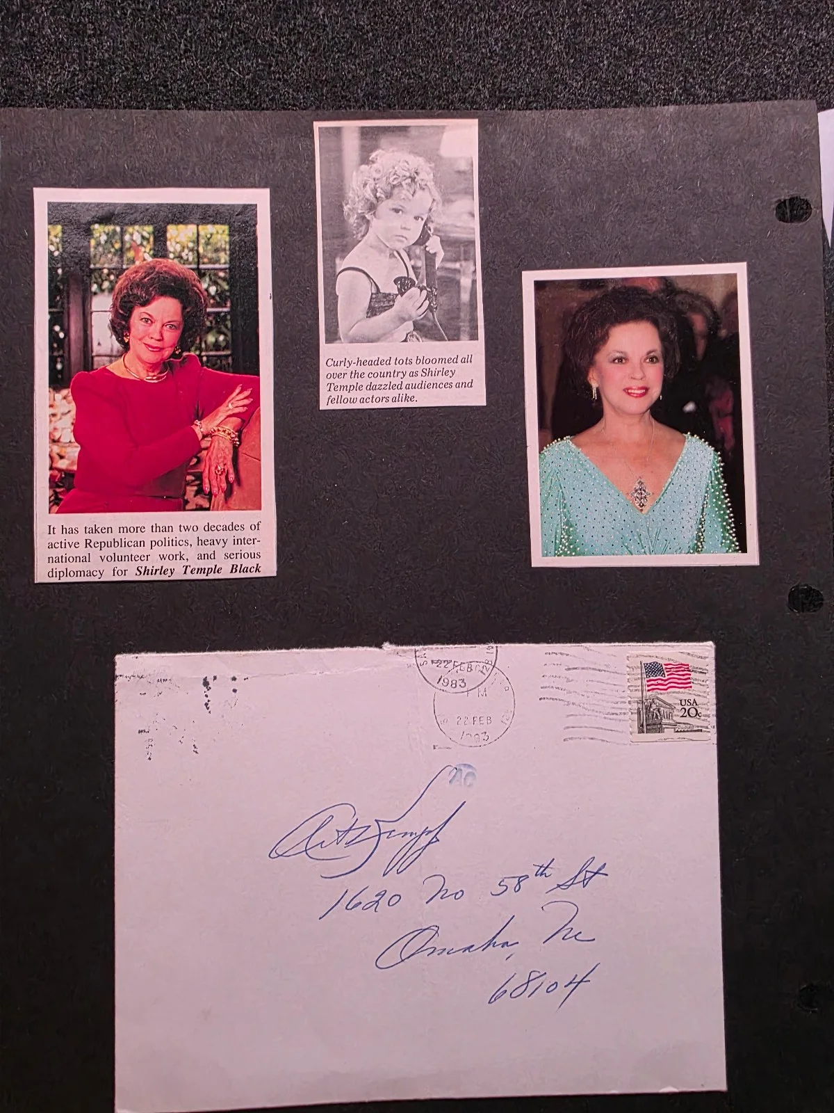 Shirley Temple — Shirley Temple Signed 3” x 5” Card Personalized with Envelope (Signature Not Aut, изображение 4