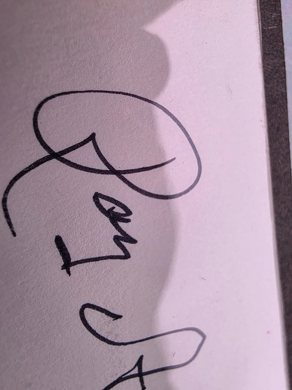 Roy Acuff Signed Blank Business Card Sheet (Signature Not Authenticated), image 3