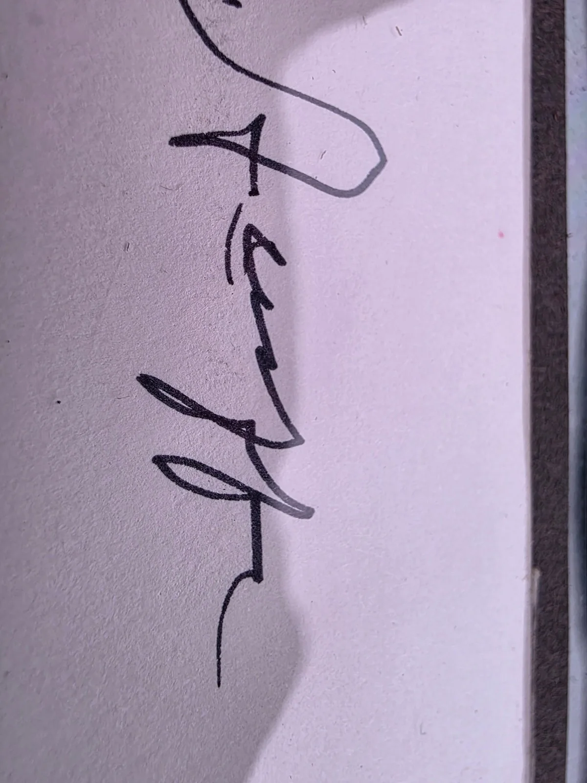 Roy Acuff Signed Blank Business Card Sheet (Signature Not Authenticated), image 4