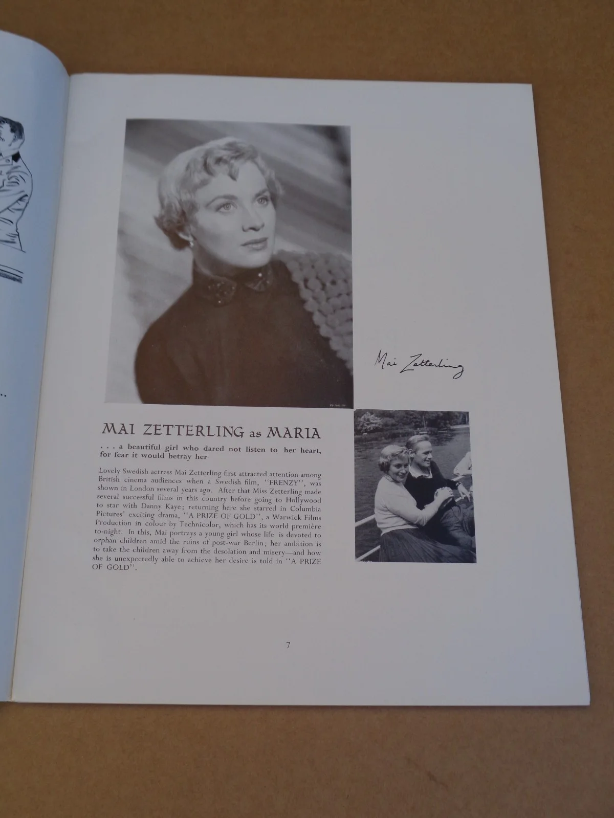 Richard Widmark - A Prize Of Gold - 1955 UK World Premiere Brochure, изображение 3