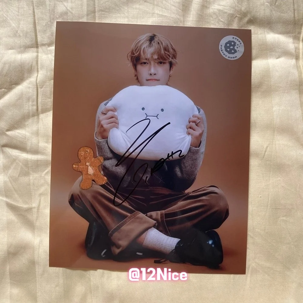 ATEEZ ateez Autographed Group Photo Poster 4*6 K-POP Collection Gifts 2025, image 2